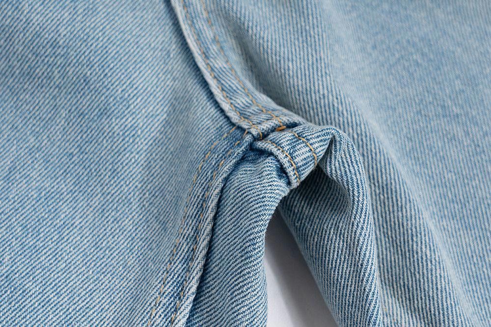 Vintage Distressed Flared Blue Denim Jeans Size US 30 / EU 46 - 6 Thumbnail
