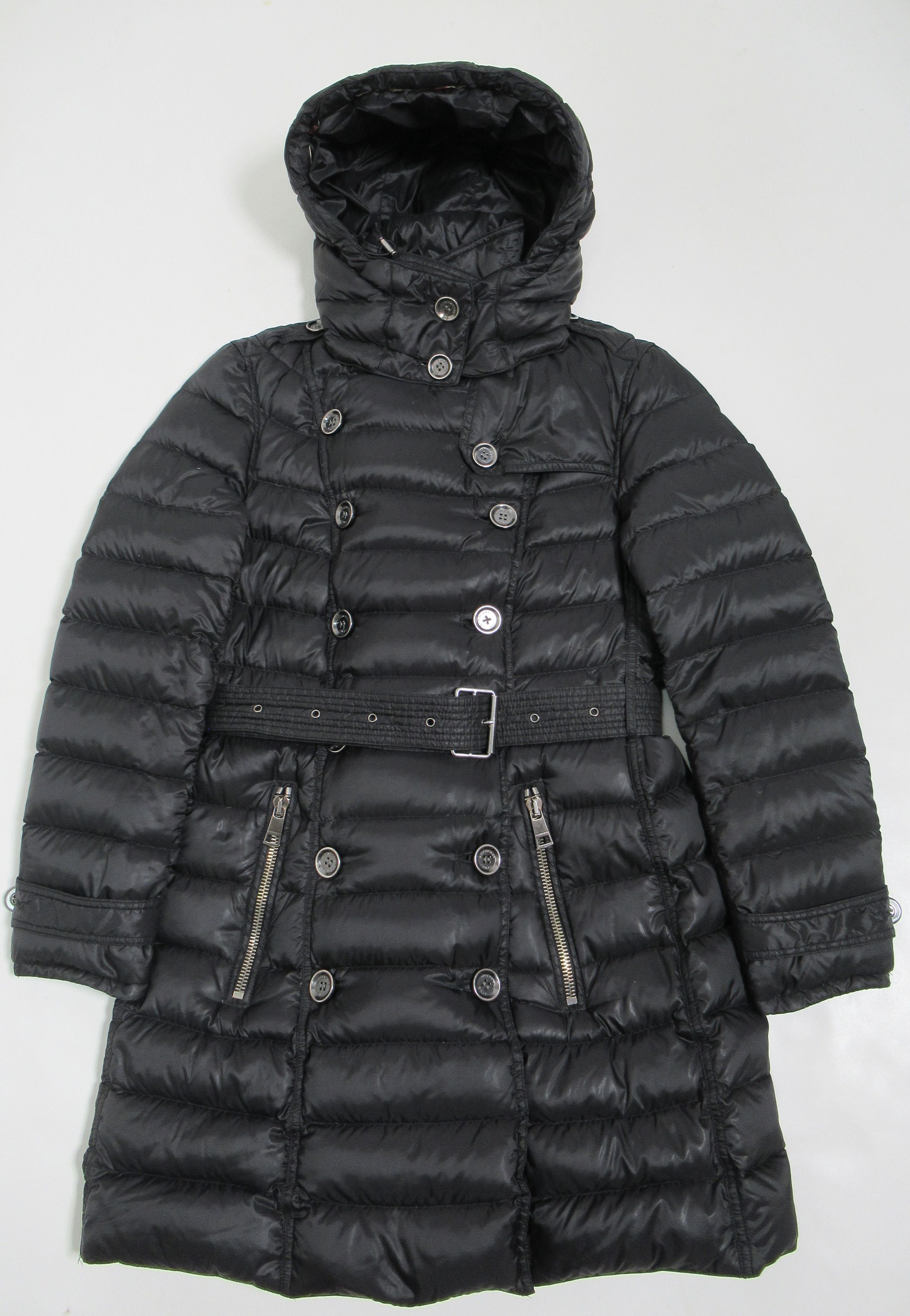 Burberry Burberry Brit Puffer Belted Hood Jacket Black Goose Down M Size M / US 6-8 / IT 42-44 - 1 Thumbnail