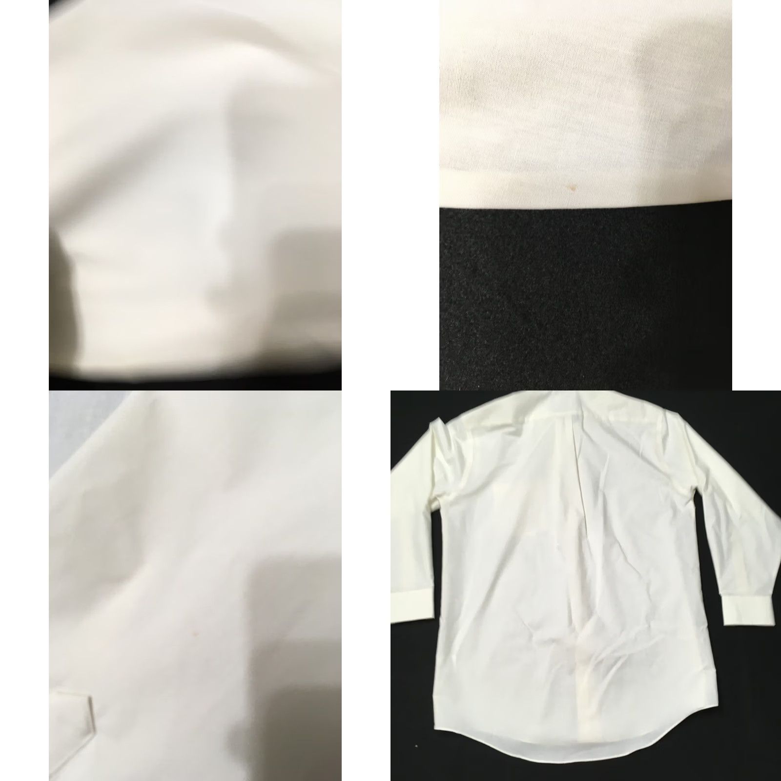Stafford Stafford Dress Shirt Mens 16 32/33 cream beige Broadcloth STAIN Wrinkle Free Size 42R - 9 Thumbnail