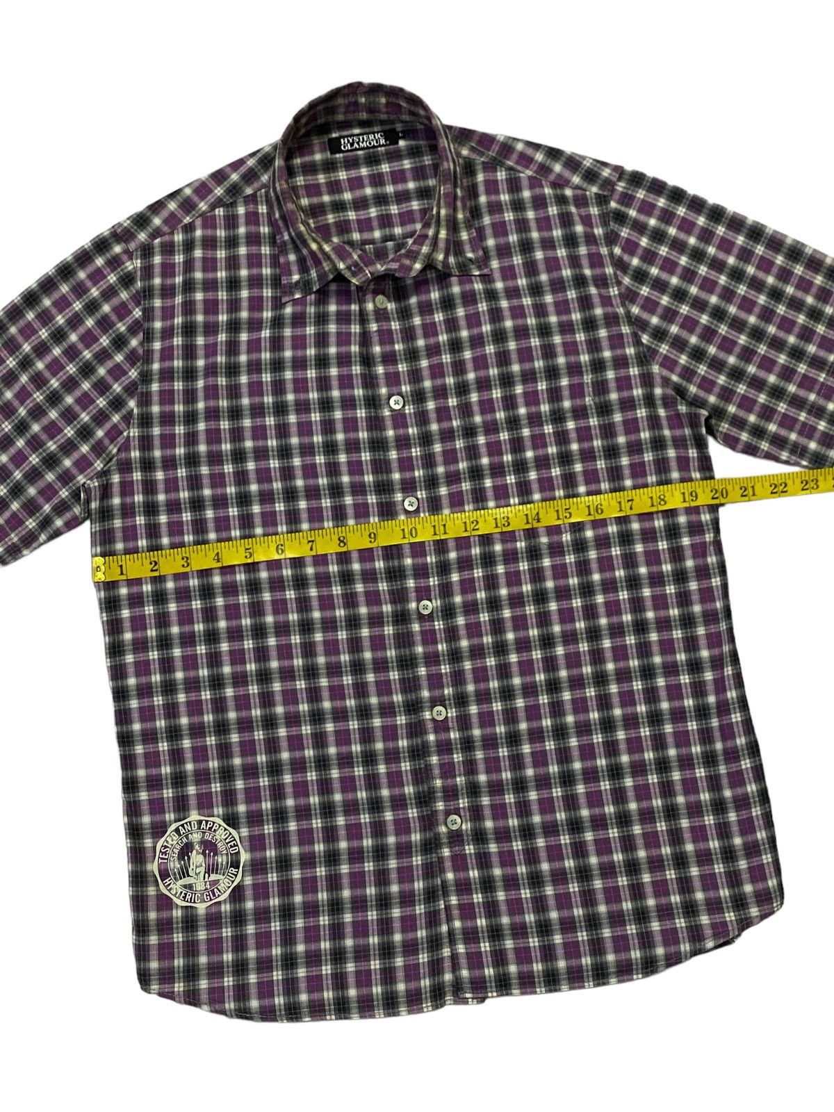 Hysteric Glamour Hysteric Glamour Checkered Pattern Button Ups Short Sleeve Size US M / EU 48-50 / 2 - 5 Thumbnail