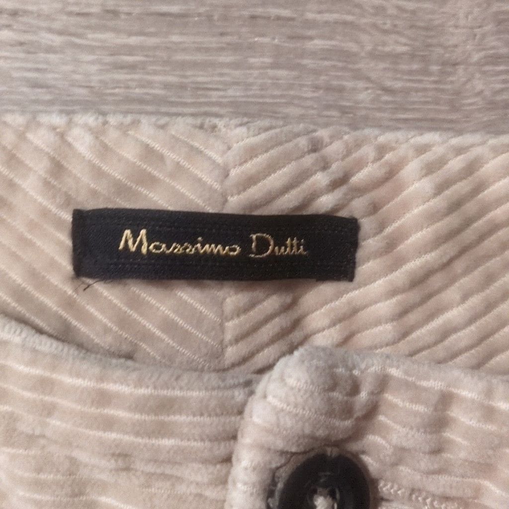 Massimo Dutti Massimo Dutti Cream Corduroy Flared Y2K Pants Size 4 Size 27" / US 4 / IT 40 - 4 Thumbnail