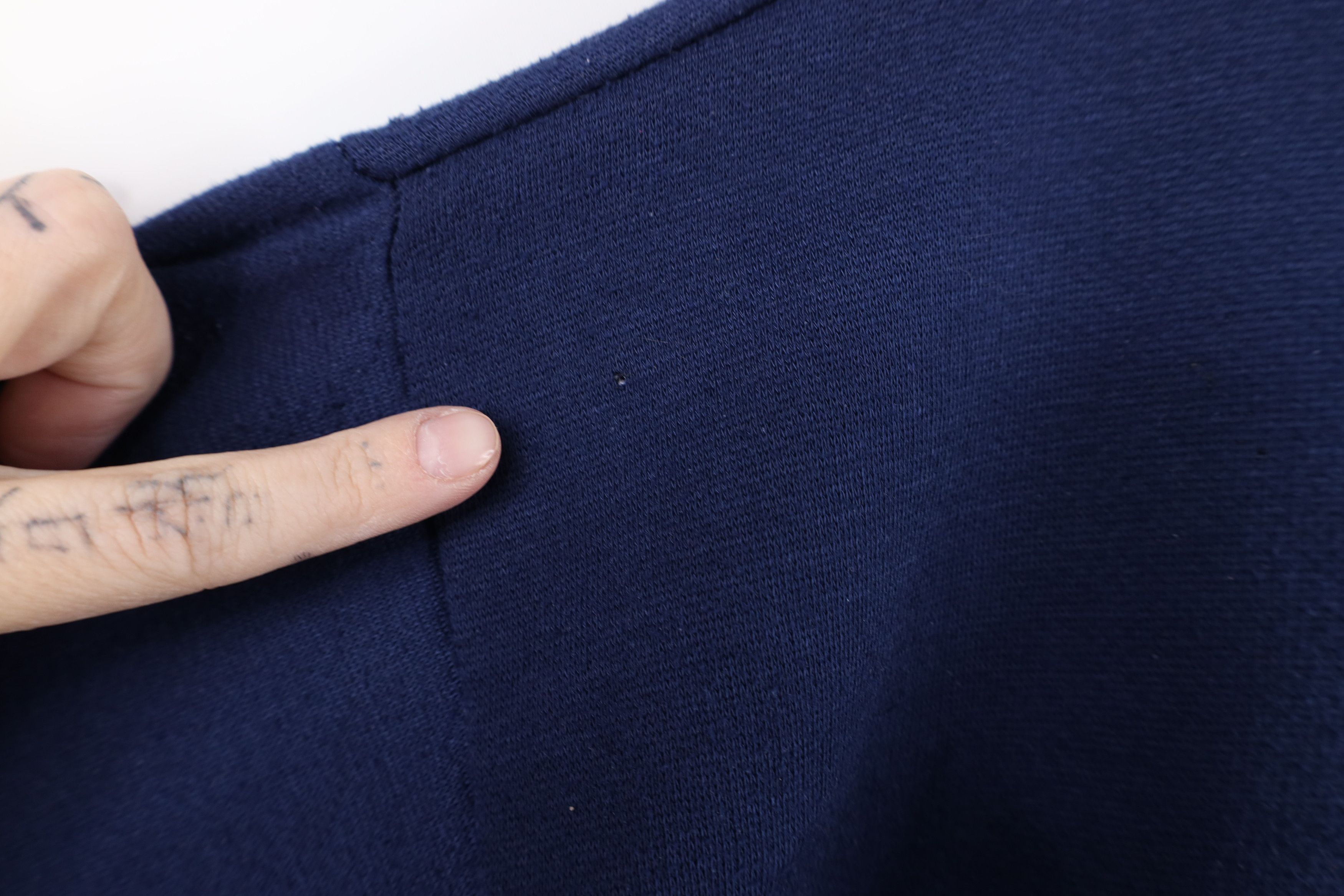 Vintage Vintage 70s 80s Streetwear Blank Full Zip Hoodie Blue Size US L / EU 52-54 / 3 - 10 Thumbnail
