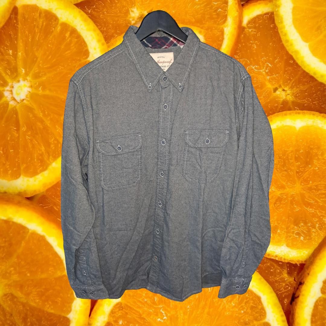 Weatherproof Weatherproof Vintage Gray Button Up Shirt with 2 Pockets Siz Size US XL / EU 56 / 4 - 1 Thumbnail