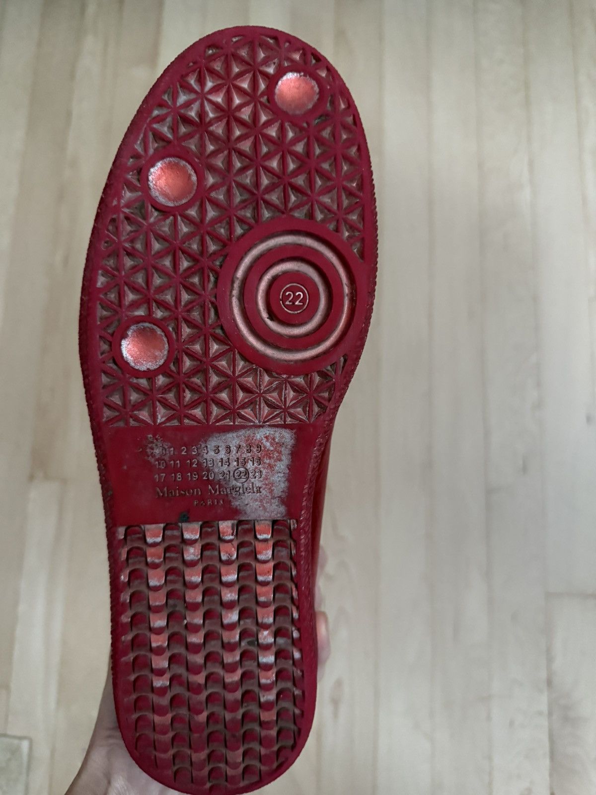 Maison Margiela Maison Margiela Future High Top Sneakers Red Metallic 10 43 Size US 10 / EU 43 - 11 Thumbnail