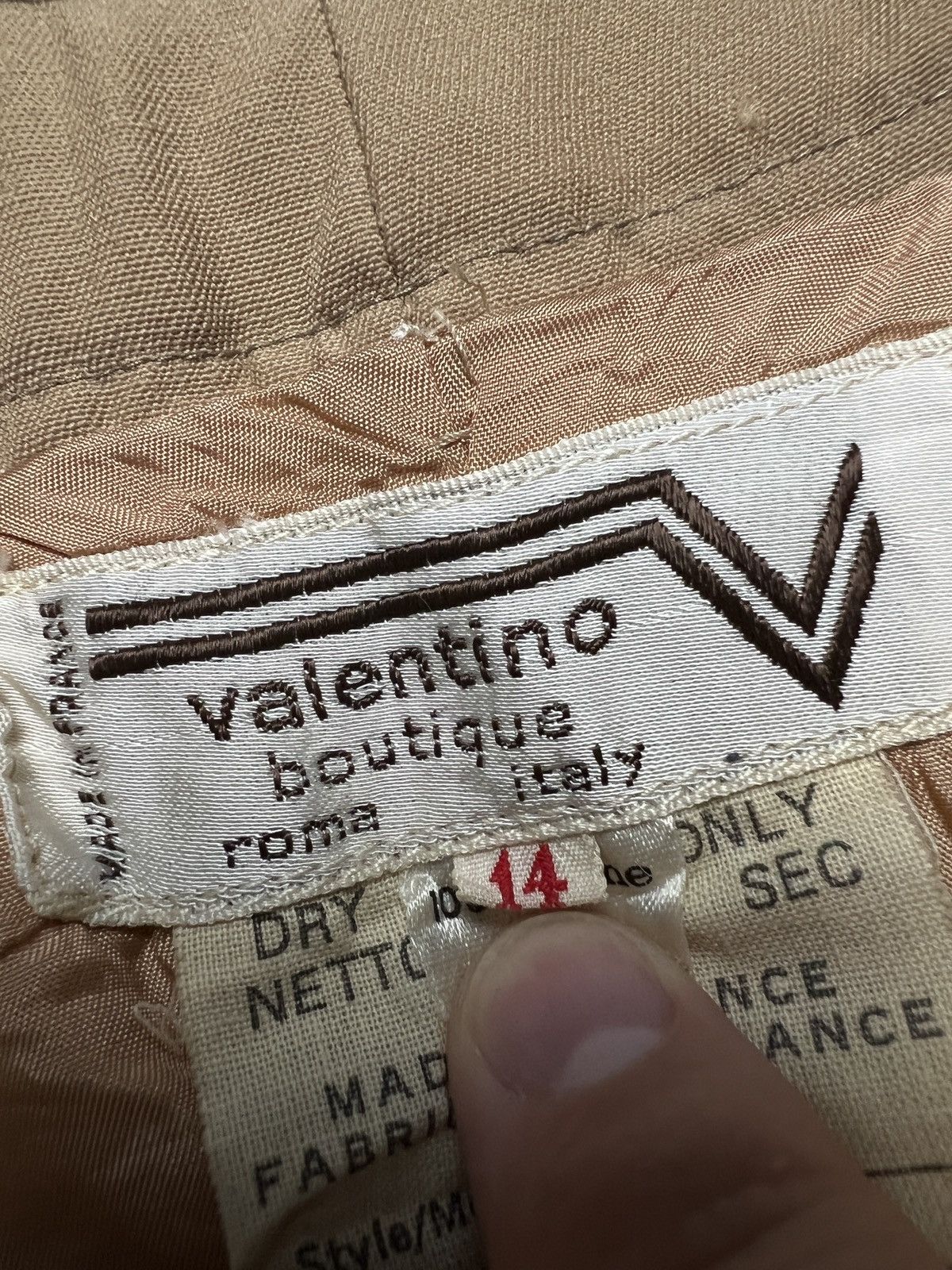 Valentino Vintage Valentino Boutique Paris Midi Skirt Made in France Size 41" - 9 Thumbnail