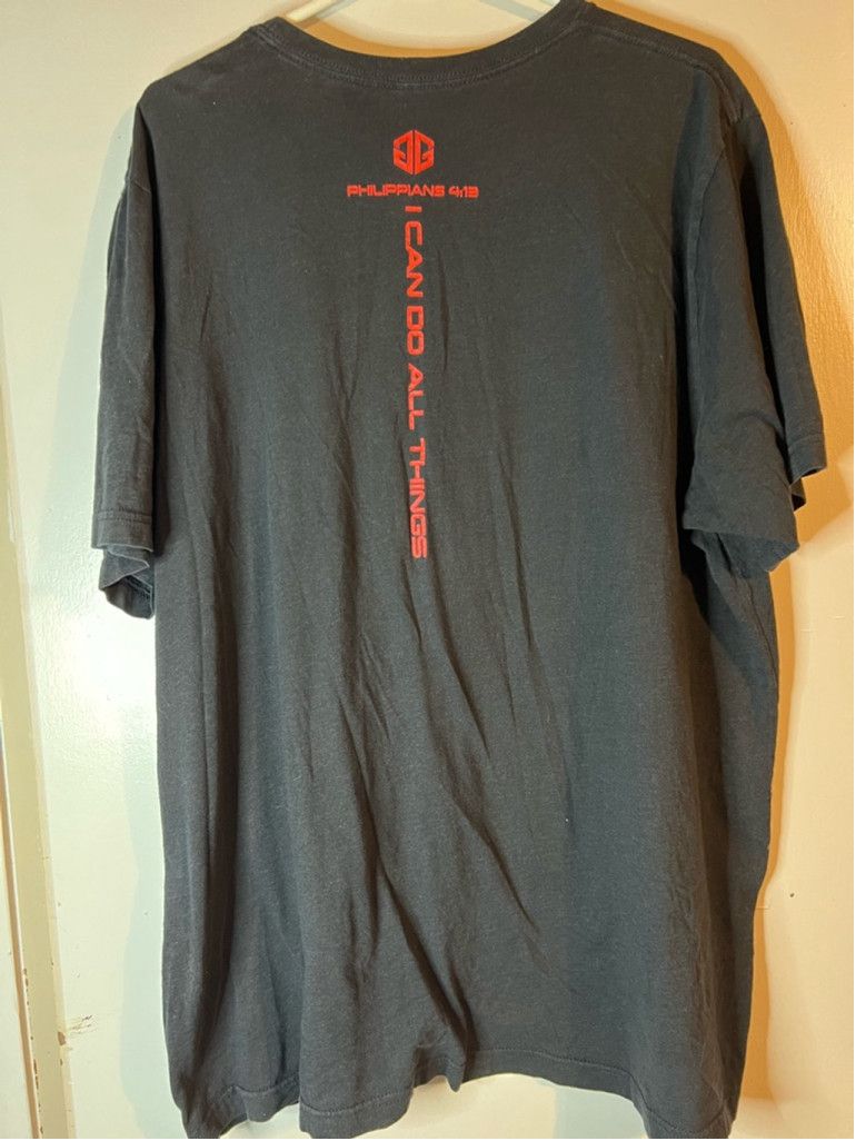 Other Men's Christian T-shirt XXL Black with Red Printing Size US XL / EU 56 / 4 - 2 Thumbnail