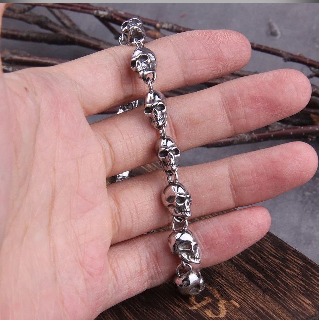 Other punk skull chain bracelet Size ONE SIZE - 1 Thumbnail