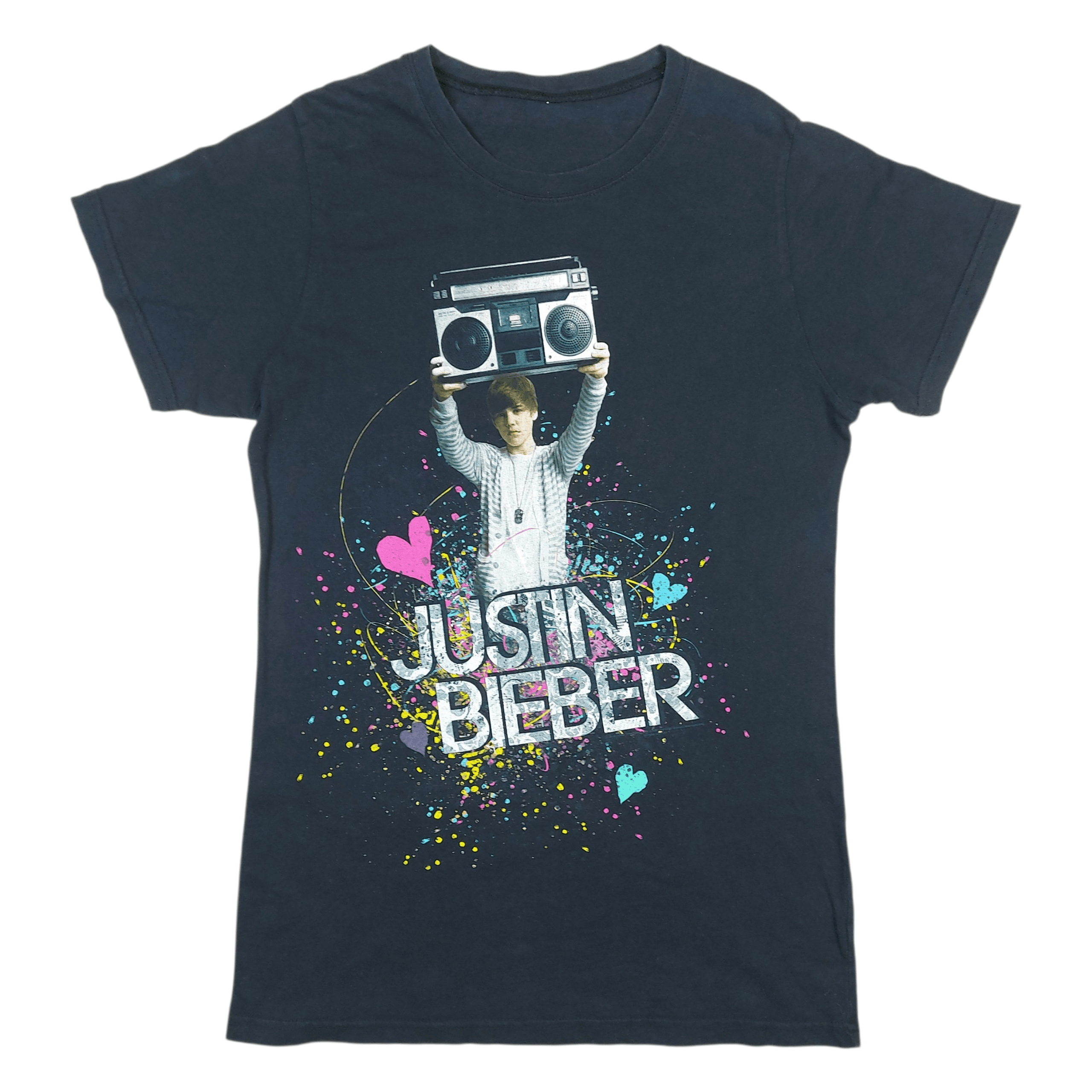 Rap Tees Vintage 2010 Justin Bieber My World 2.0 Album Promo TEE Size M / US 6-8 / IT 42-44 - 1 Thumbnail