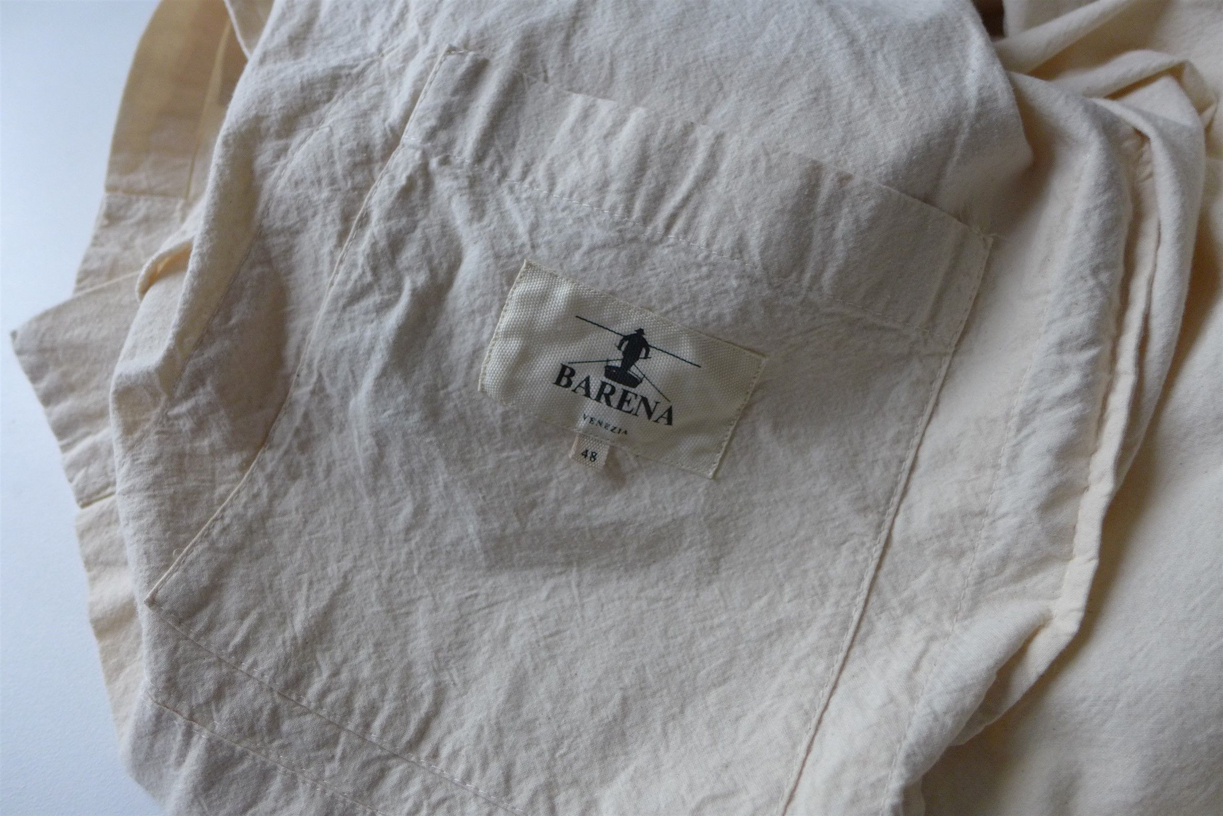 Barena Barena Oversized Stae Garzoto Overshirt - Ecru Cotton Size US XL / EU 56 / 4 - 18 Thumbnail