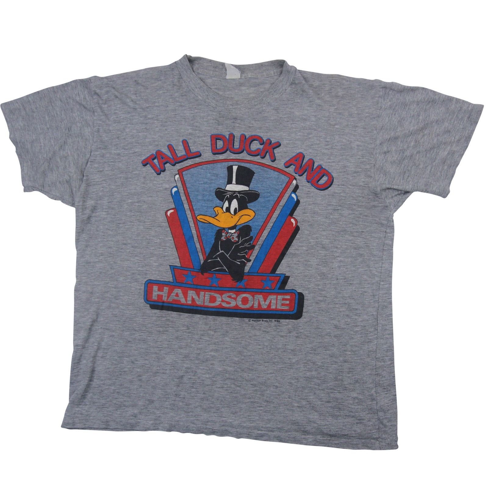 Vintage Vintage 80s Looney Tunes Daffy Duck "Tall,Duck,and Handsome" Size US L / EU 52-54 / 3 - 1 Thumbnail
