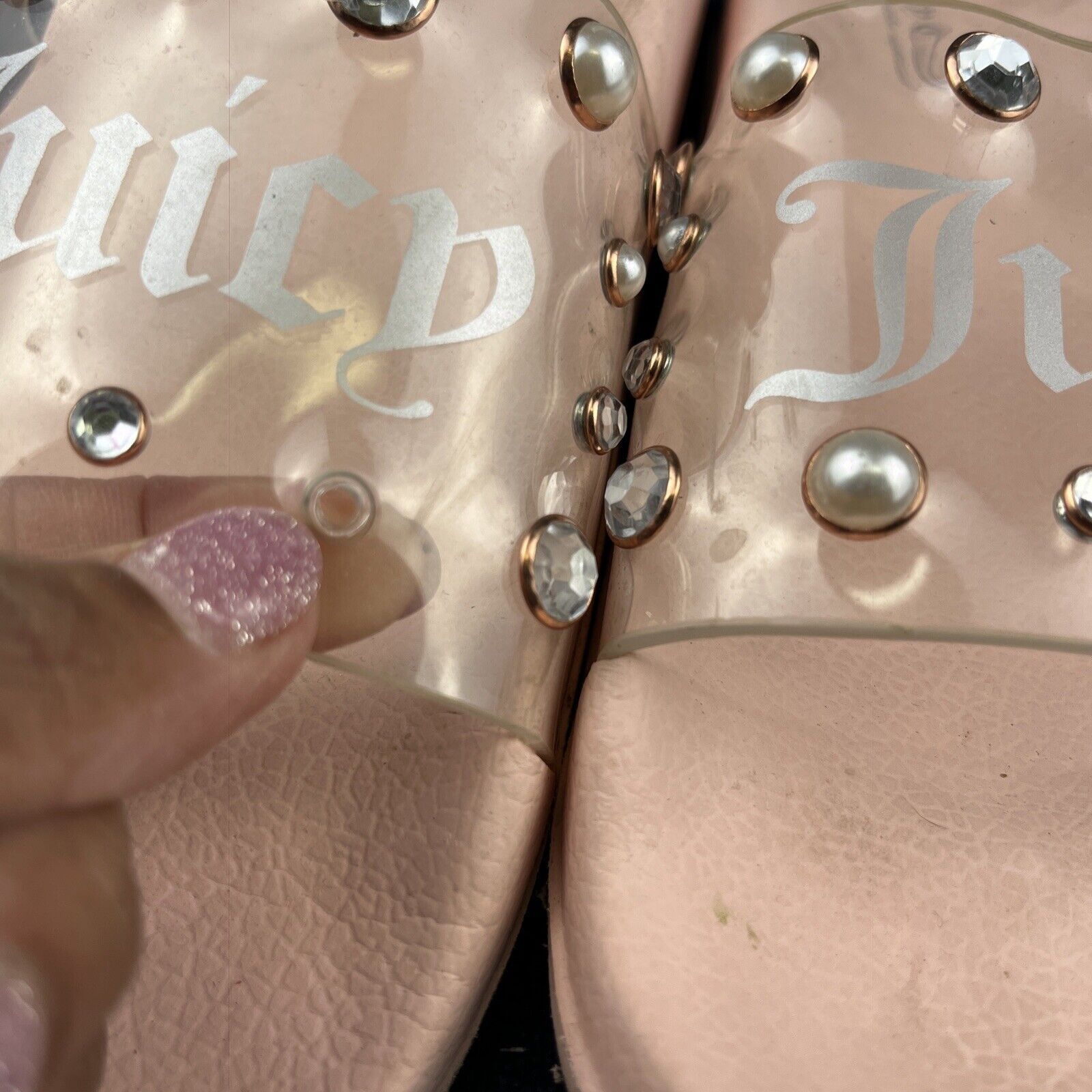 Juicy Couture Vintage Y2K Juicy Couture Slides Womens Sz 8 Sandals Pink Size US 8 / IT 38 - 4 Thumbnail
