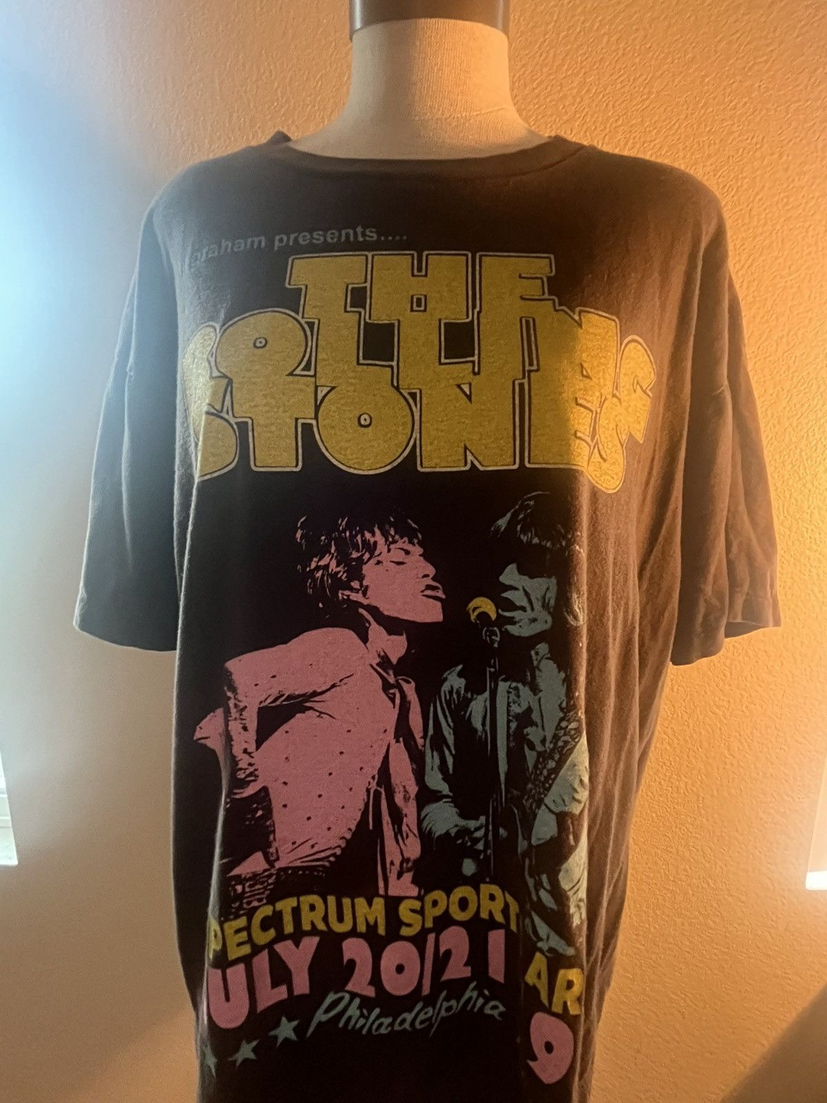 Other Vintage (RARE) 1970s single stitch Rolling Stones concert t Size US M / EU 48-50 / 2 - 2 Thumbnail