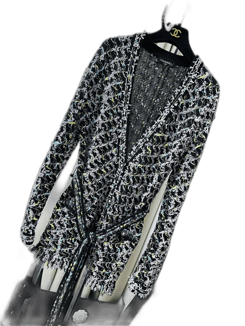 Chanel Chanel 22P Wave Pattern Fringe Knit Cardigan Size M / US 6-8 / IT 42-44 - 1 Thumbnail