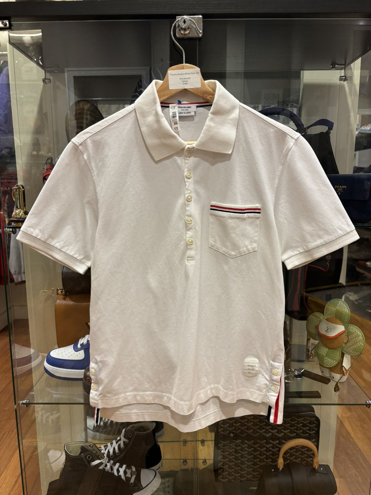 Thom Browne Thom Browne White Polo Tee Size US S / EU 44-46 / 1 - 1 Thumbnail
