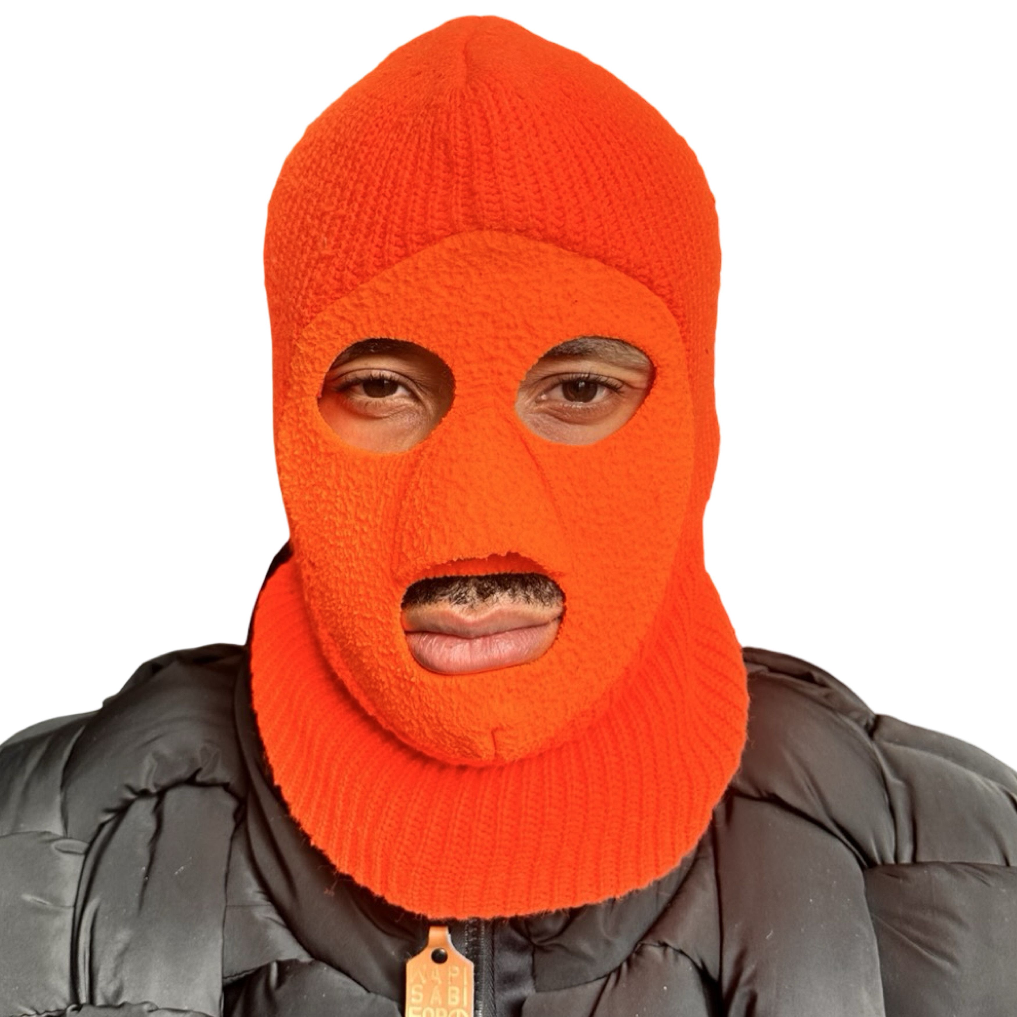 Other Vintage Orange Ski Mask Winter Balaclava Size ONE SIZE - 1 Thumbnail