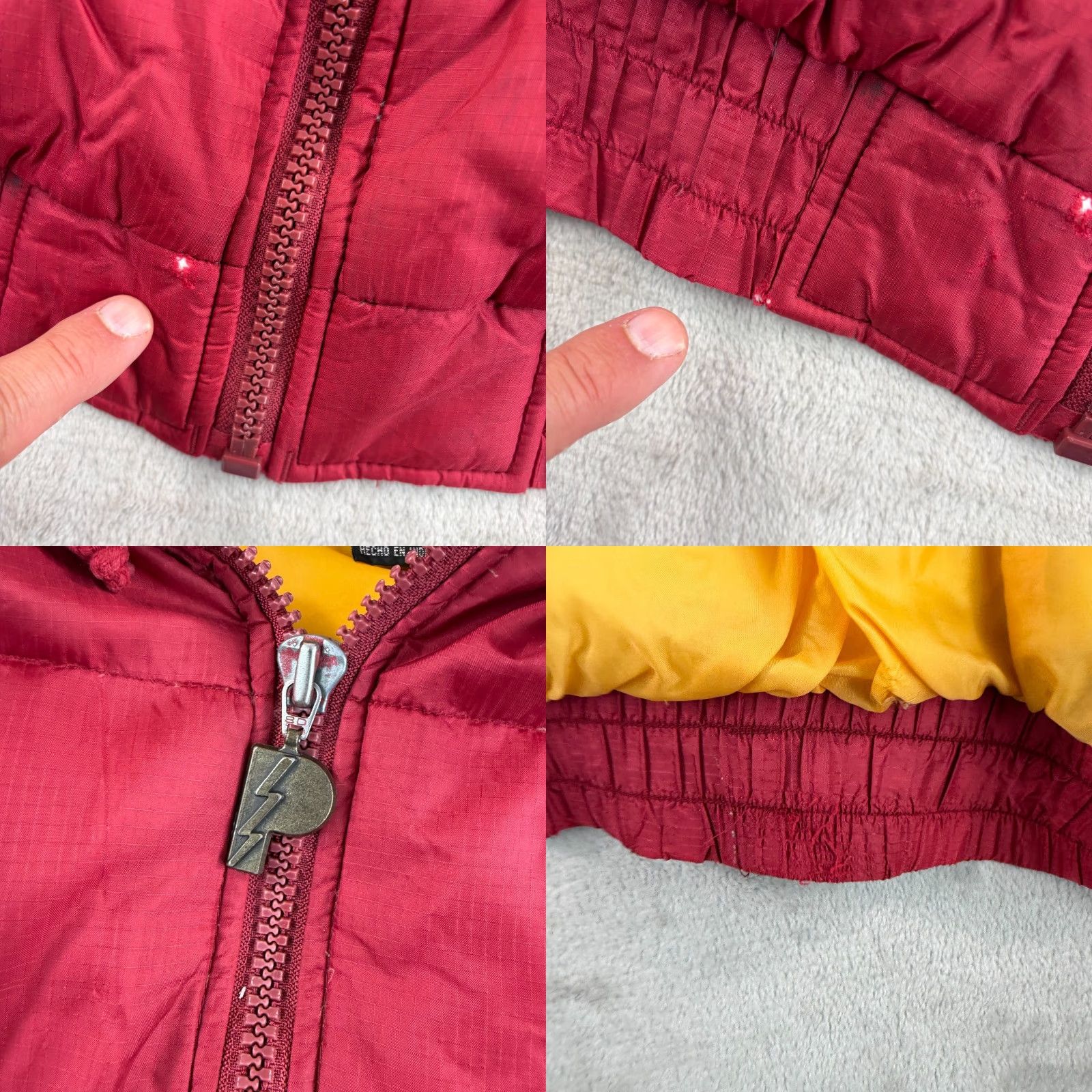 Pro Player VINTAGE Florida St Seminoles Pro Player Puffer Jacket Men Large Garnet Logo Hooded Full Zip Size US L / EU 52-54 / 3 - 8 Thumbnail
