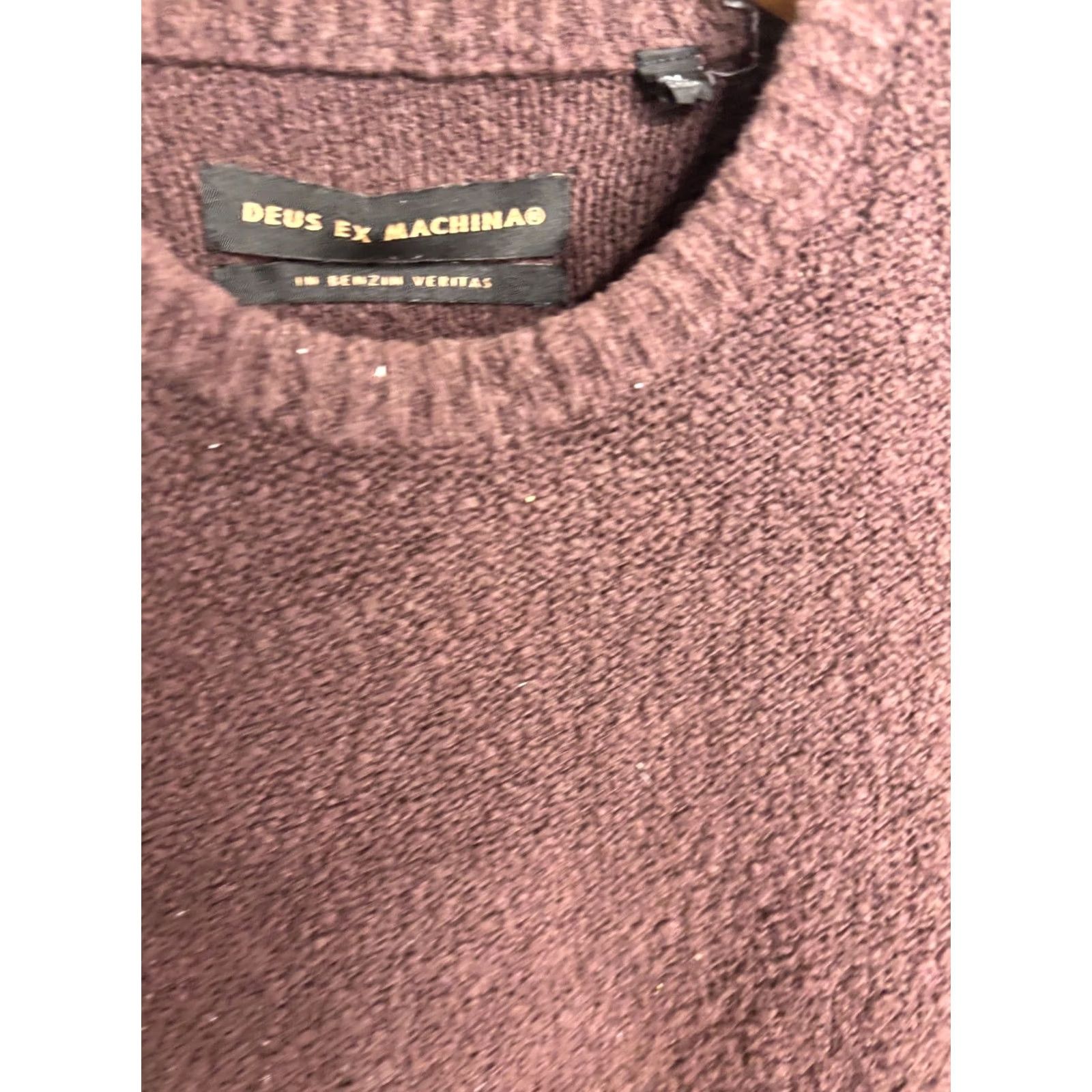 Deus Ex Machina Deus Ex Machina Mens Size M Crew Neck Sweater Brown 935 Casual Pullover Logo Fleece Cotton Size US M / EU 48-50 / 2 - 3 Thumbnail