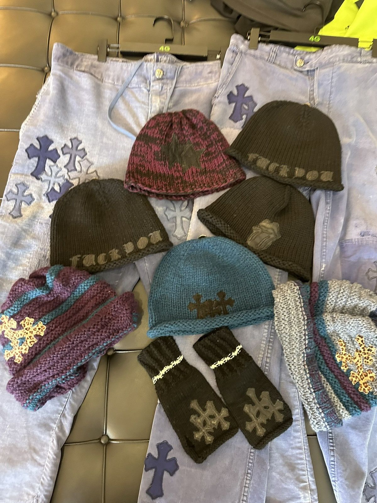 Chrome Hearts CHROME HEARTS TRIPPLE PATCH BEANIE Size ONE SIZE - 1 Thumbnail