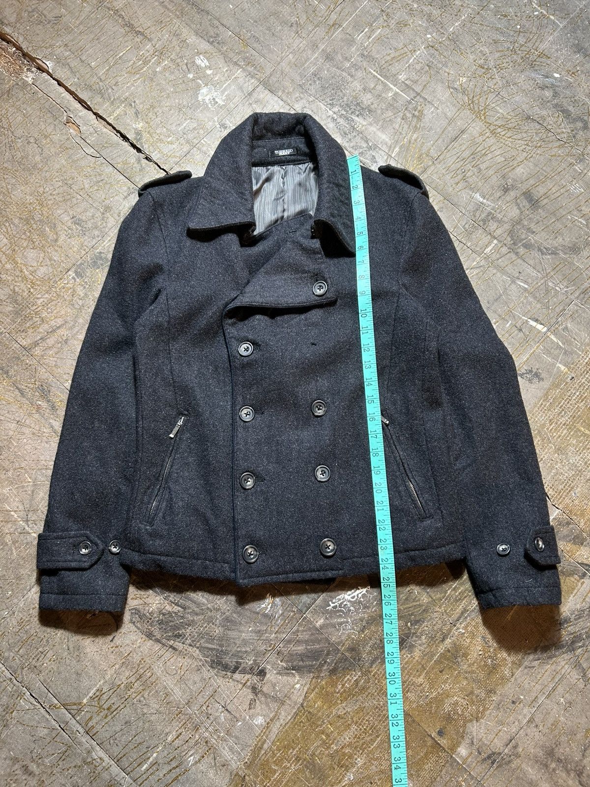Tornado Mart Tornado Mart Japan Double Breasted Wool Coat Size L / US 10 / IT 46 - 19 Thumbnail