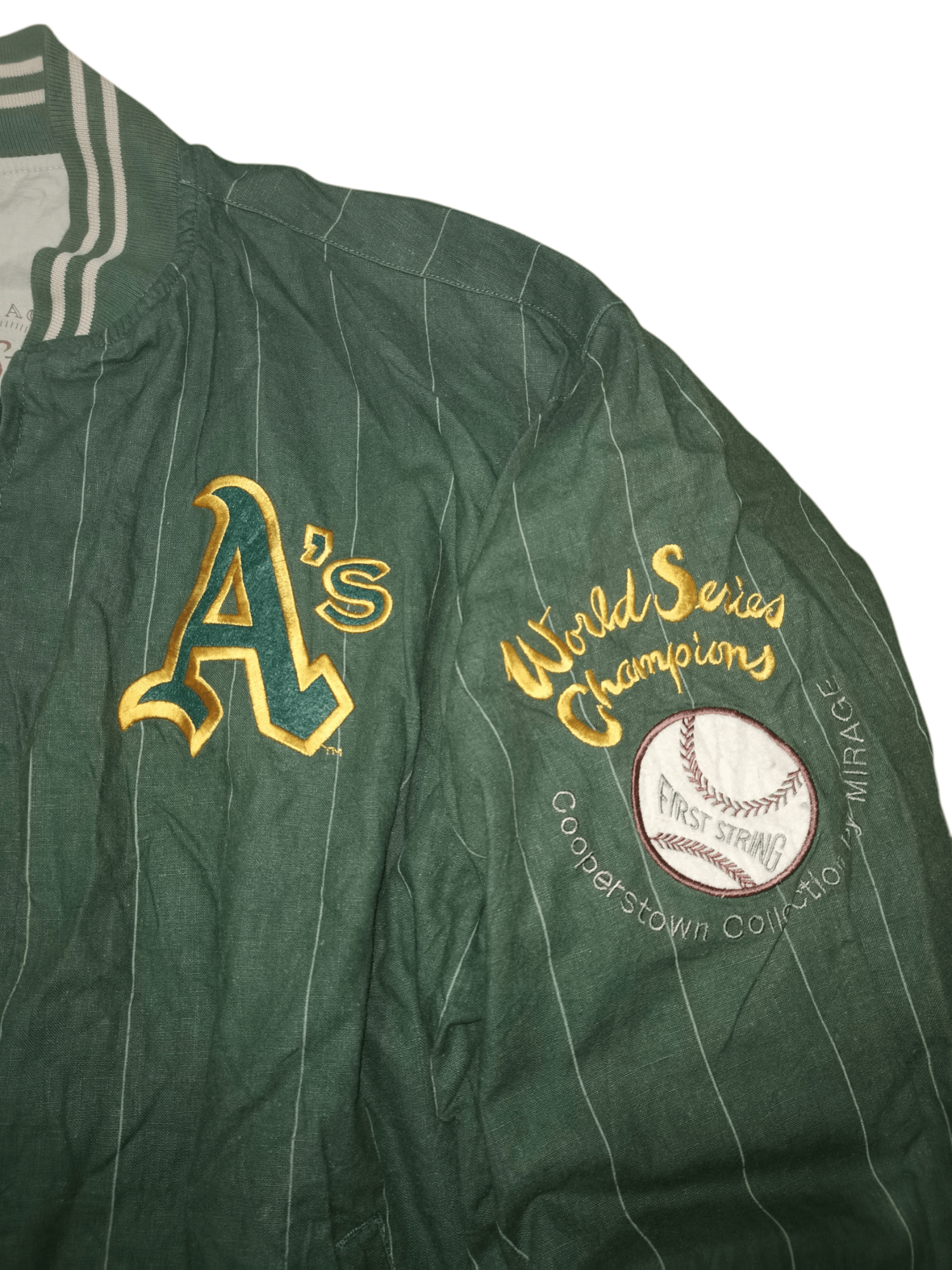 Vintage Oakland athletics world series reversible jacket vintage Size US XL / EU 56 / 4 - 3 Thumbnail