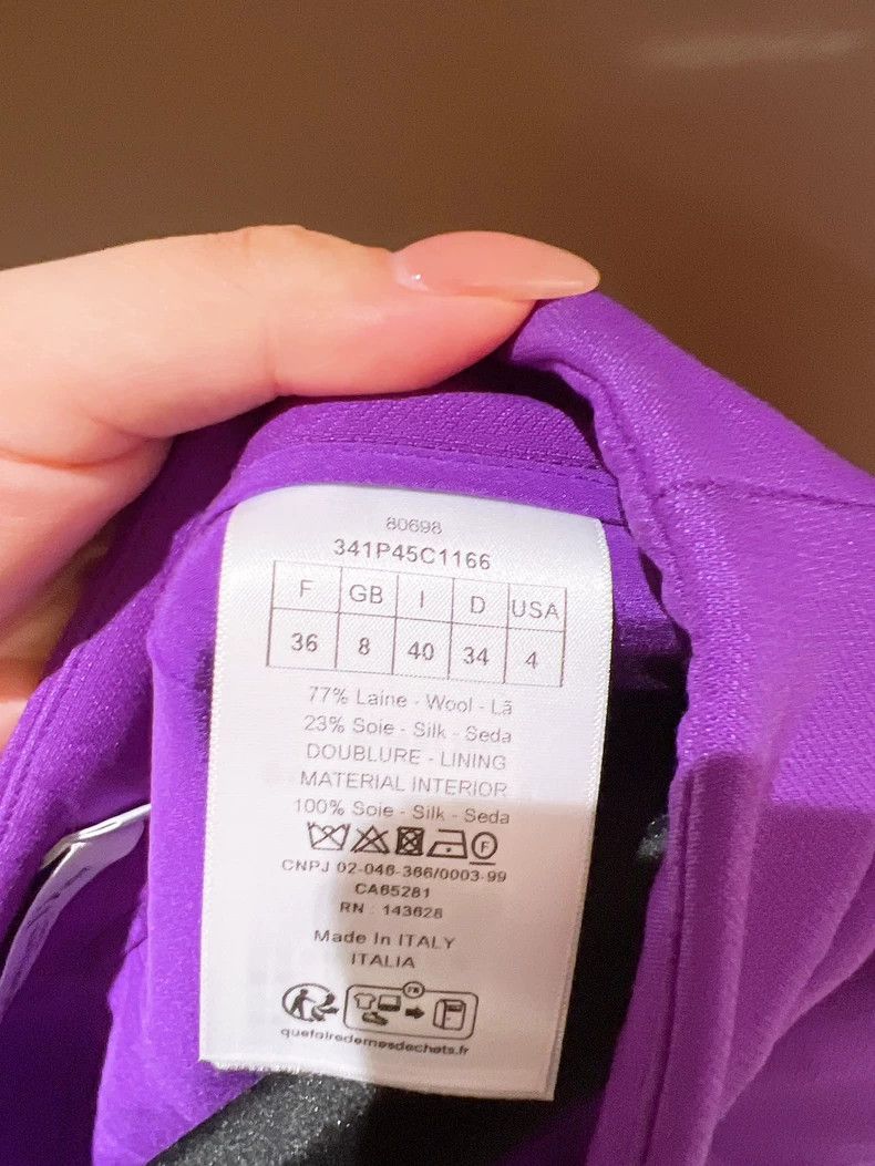 Dior Dior New dopamine purple fake two-piece skirt shorts 2504-N Size 24" / US 00 / IT 34 - 8 Thumbnail