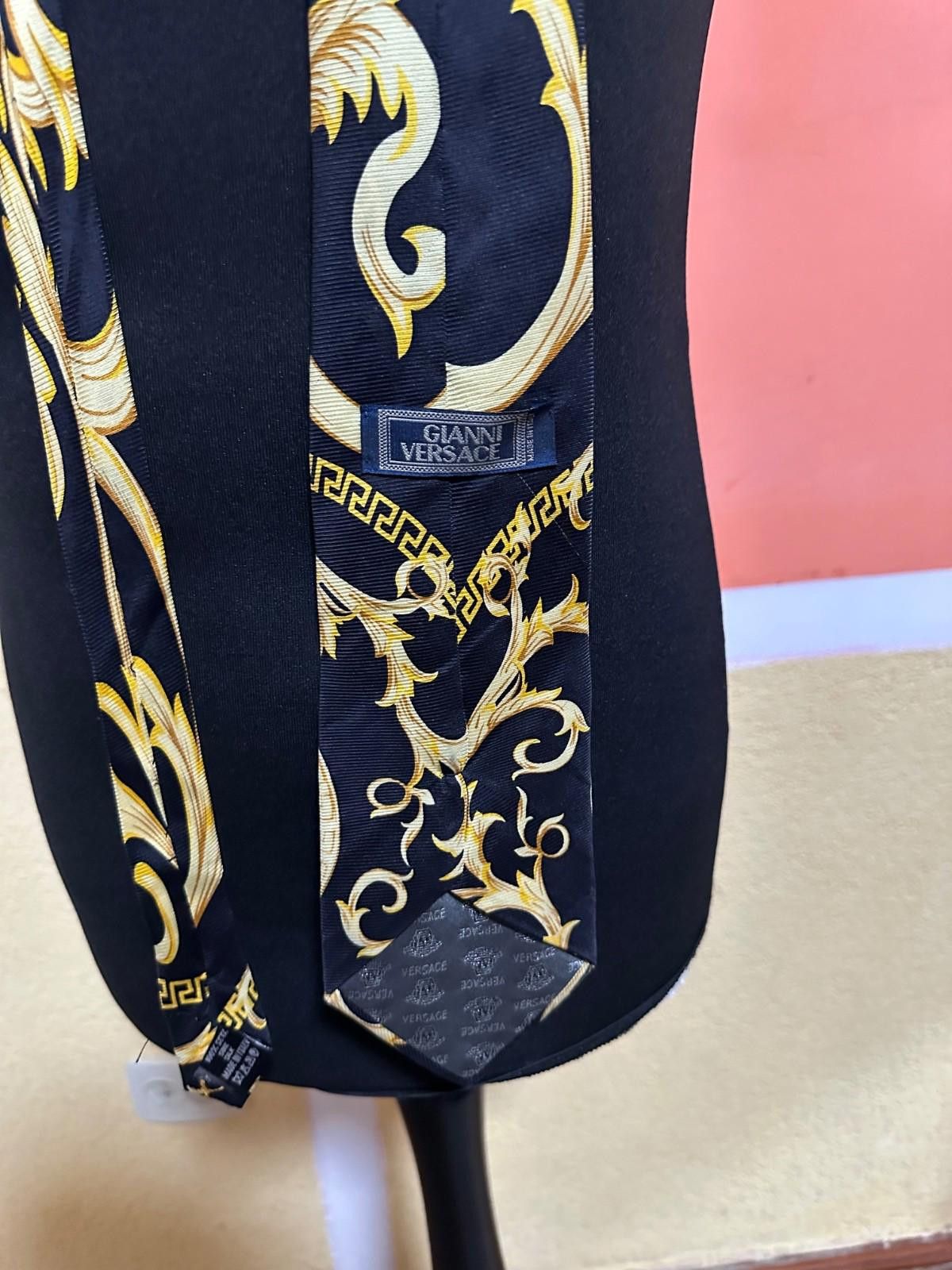 Versace Vintage Gianni Versace Tie Baracco Silk Size ONE SIZE - 5 Thumbnail