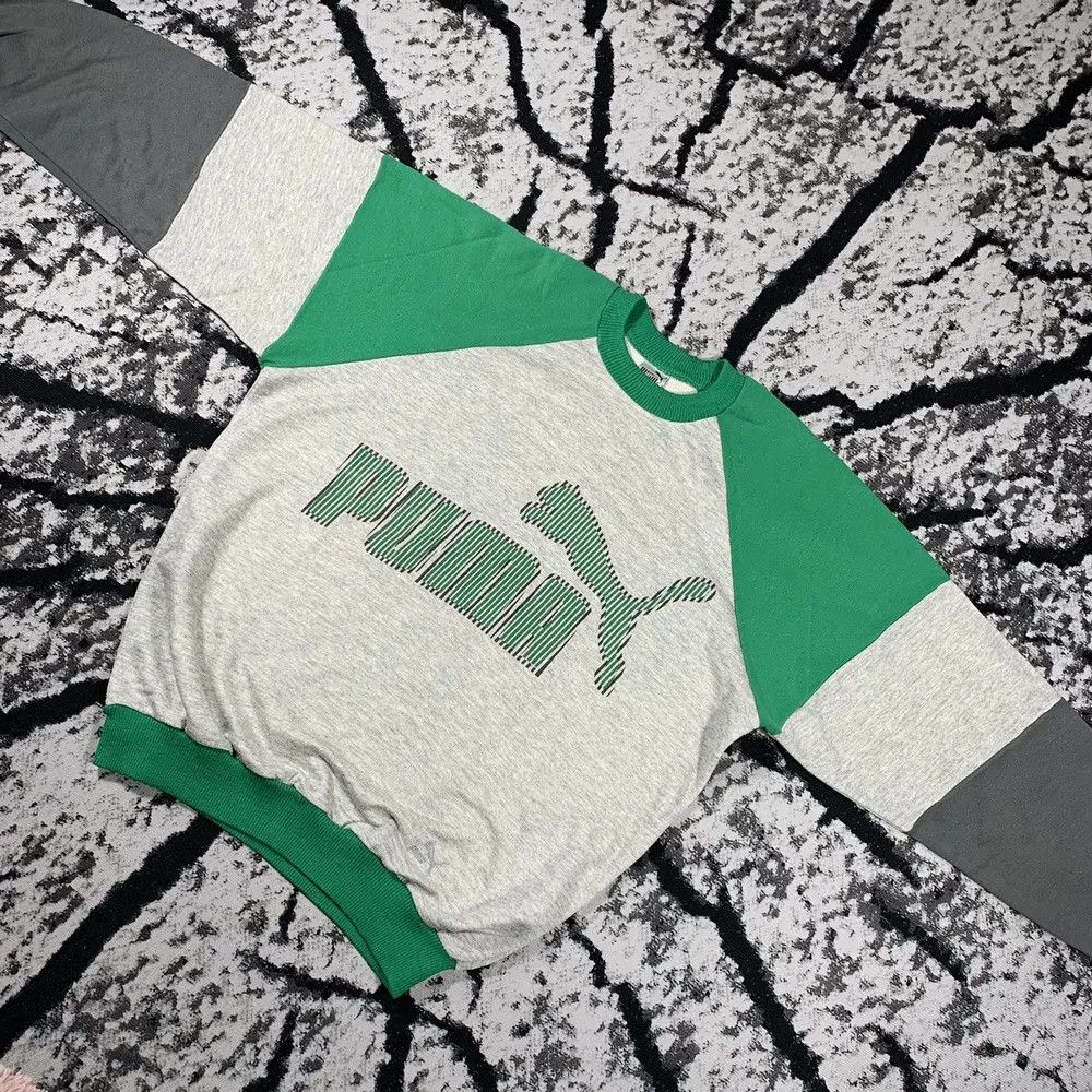 Puma Vintage 90’s PUMA Crewneck Sweatshirt Boxy Big Logo Rare Size US XL / EU 56 / 4 - 3 Thumbnail