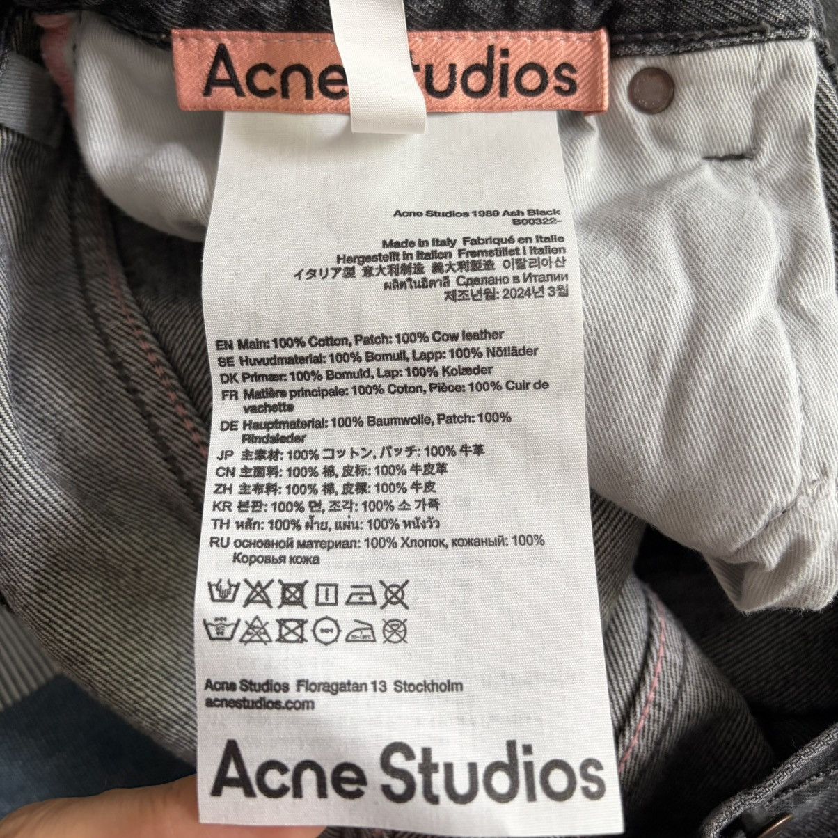 Acne Studios Acne Studios BNWT baggy - 1989 Ash Black Size US 29 - 7 Thumbnail