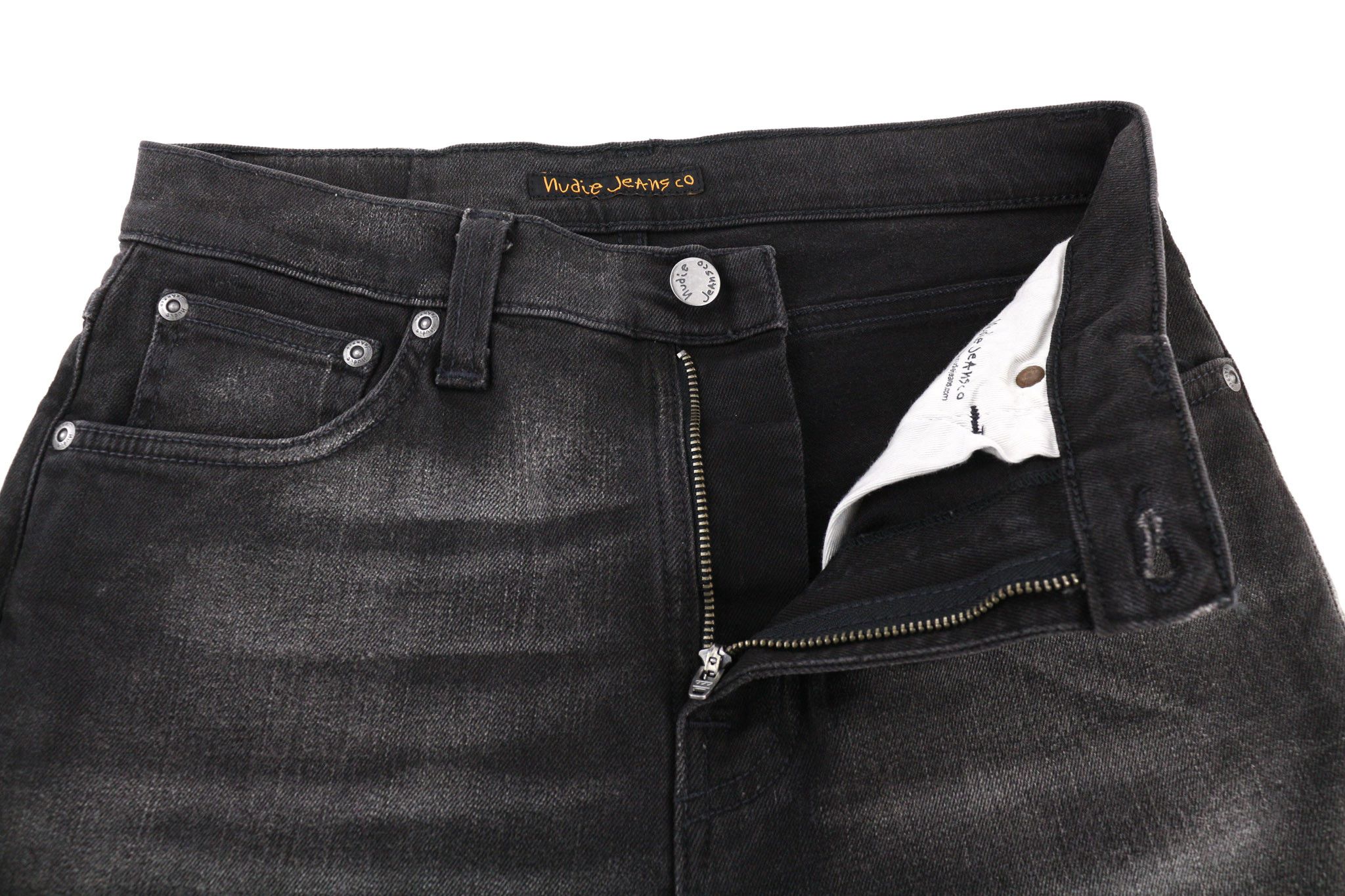 Nudie Jeans PIPE LED W29/L30 Skinny Fit Cotton Stretch Grey 80606 Size US 29 - 4 Thumbnail
