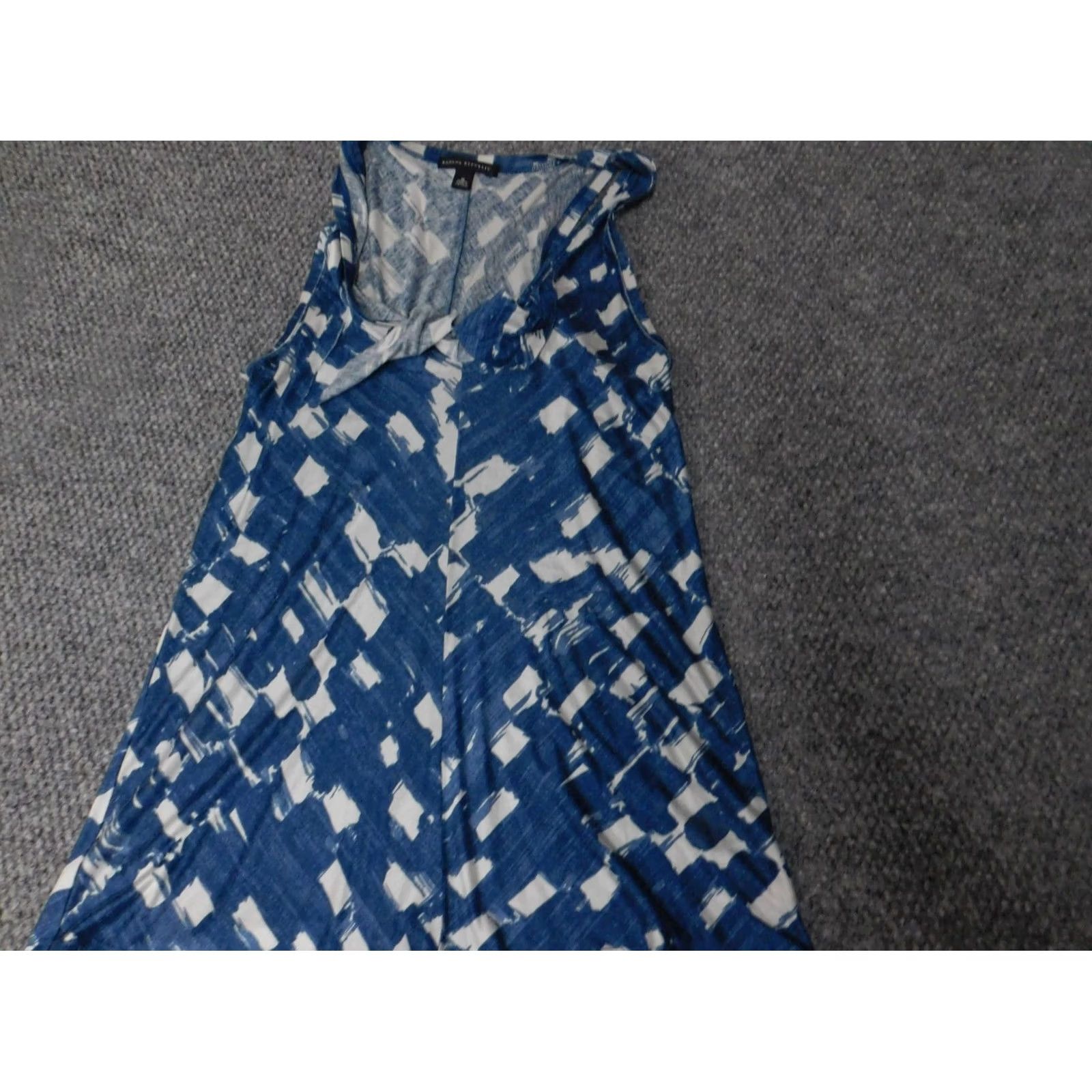 Banana Republic Banana Republic Blouse Womens M Blue Plaid Sleeveless Crew Neck Pullover Casual Rayon Button Regular Shirt Top Mockup Size M / US 6-8 / IT 42-44 - 3 Thumbnail