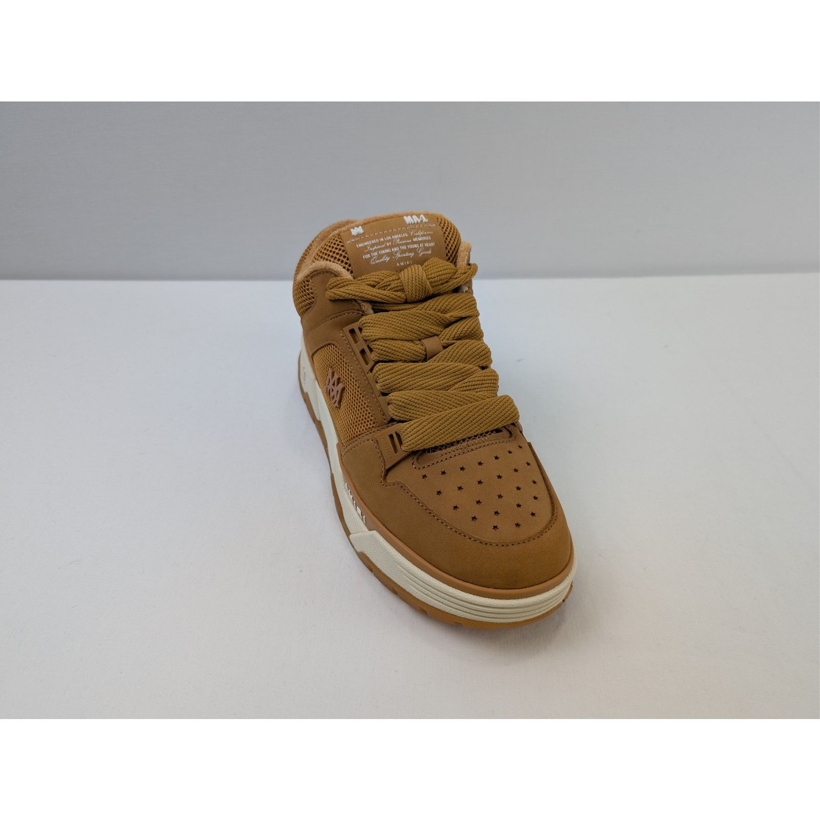 Amiri o1rshd1 Nubuck MA-1 Sneaker shoe in Wheat/Brown Size US 10 / EU 43 - 3 Thumbnail