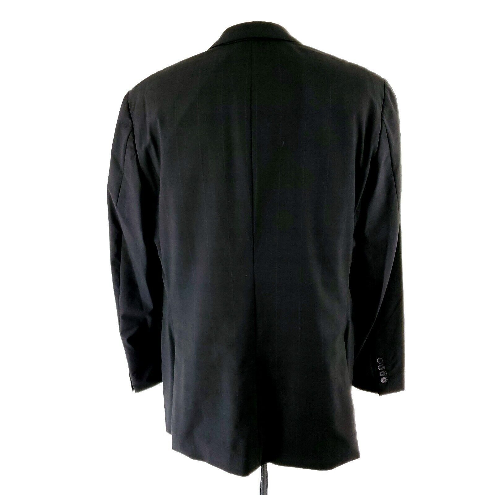 Samuelsohn Samuelsohn SB Gable Wool 2 Button Blazer 40R Charcoal Black Size 40R - 4 Thumbnail