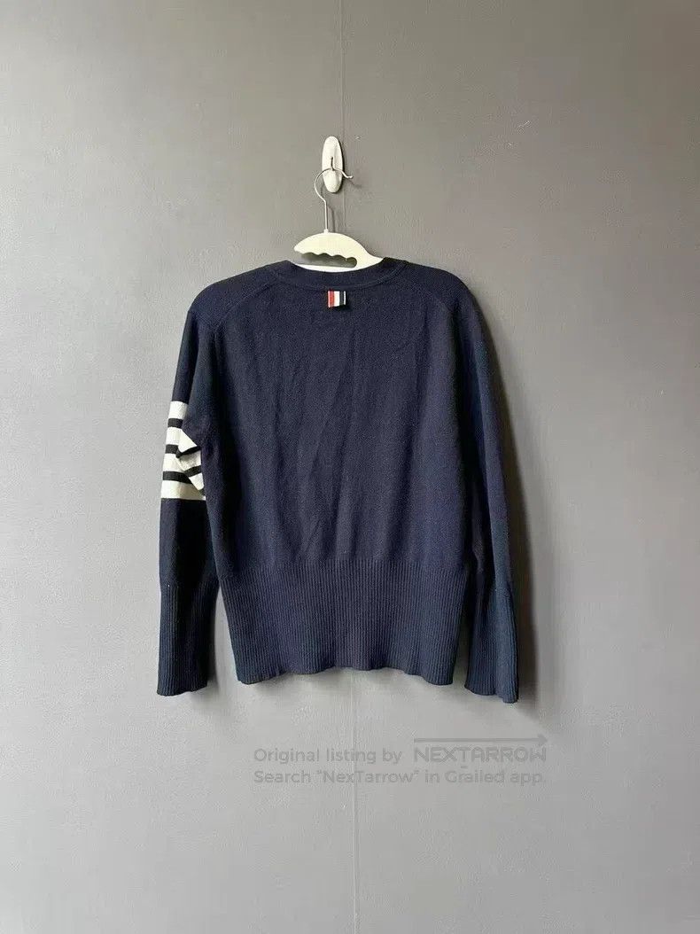 Thom Browne Thom Browne Blue Cashmere Cardigan Size US M / EU 48-50 / 2 - 2 Thumbnail