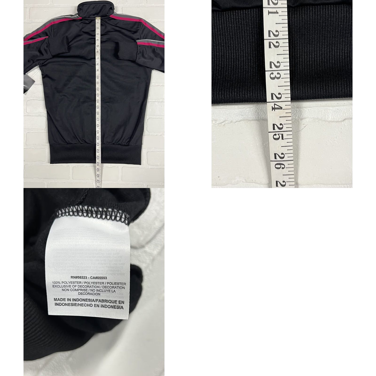 Nike Nike Track Jacket Womens M Black Stripes Full Zip Athletic Casual Jacket Size M / US 6-8 / IT 42-44 - 9 Thumbnail