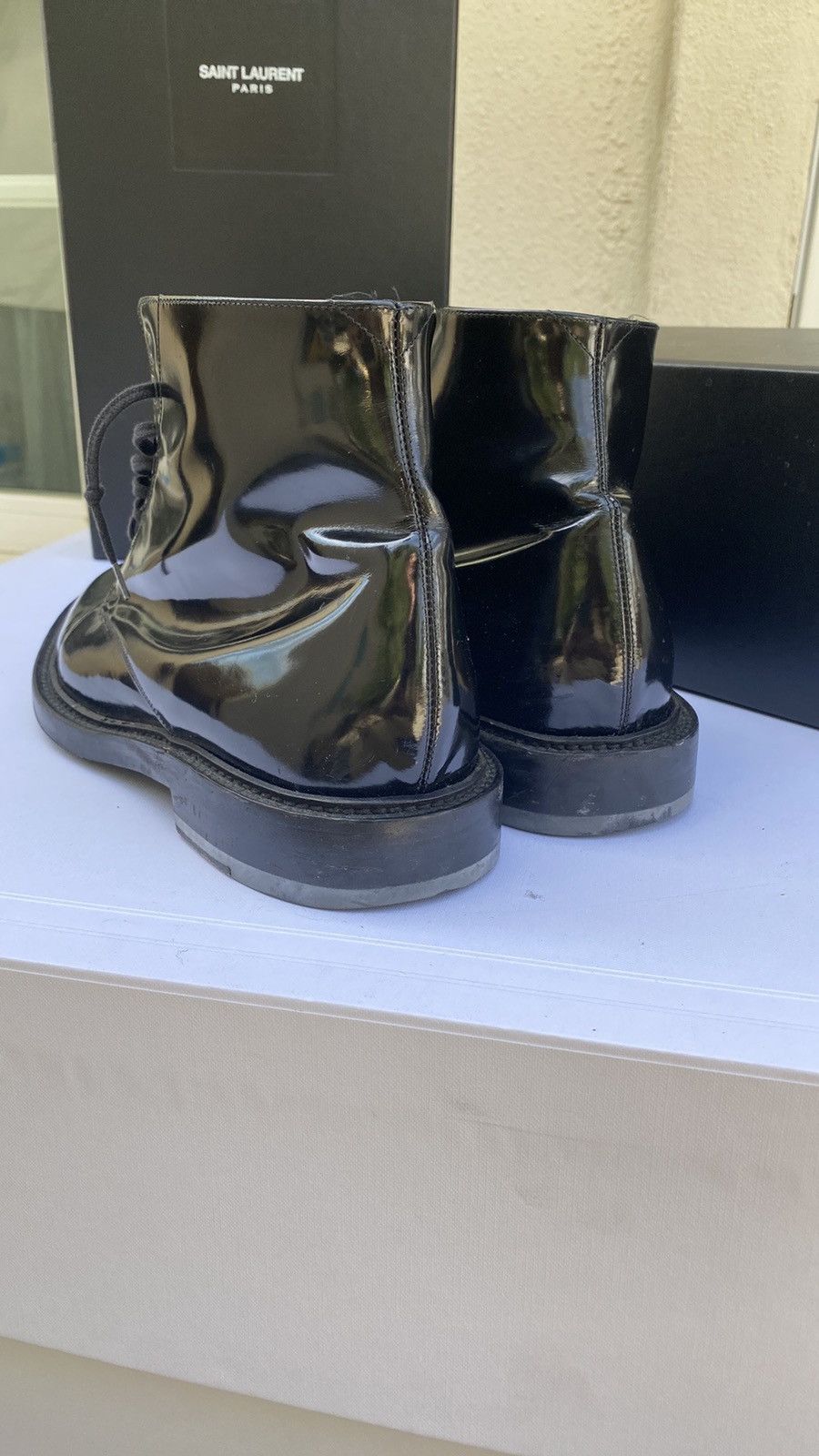 Saint Laurent Paris Army lace-up “Army” boots Size US 7.5 / EU 40-41 - 4 Thumbnail