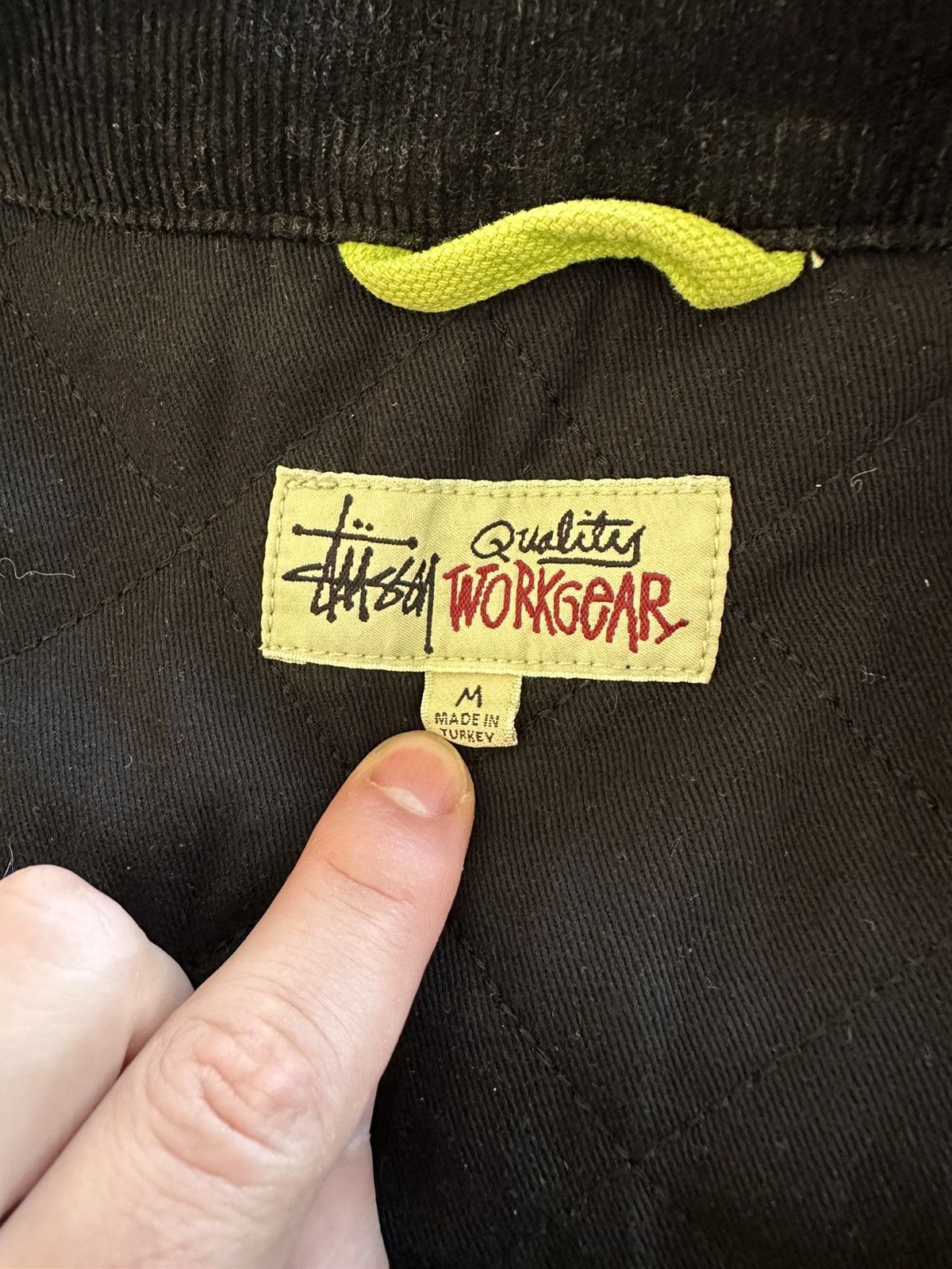 Stussy Stussy Washed Canvas Shop Jacket Lime Size US M / EU 48-50 / 2 - 6 Thumbnail
