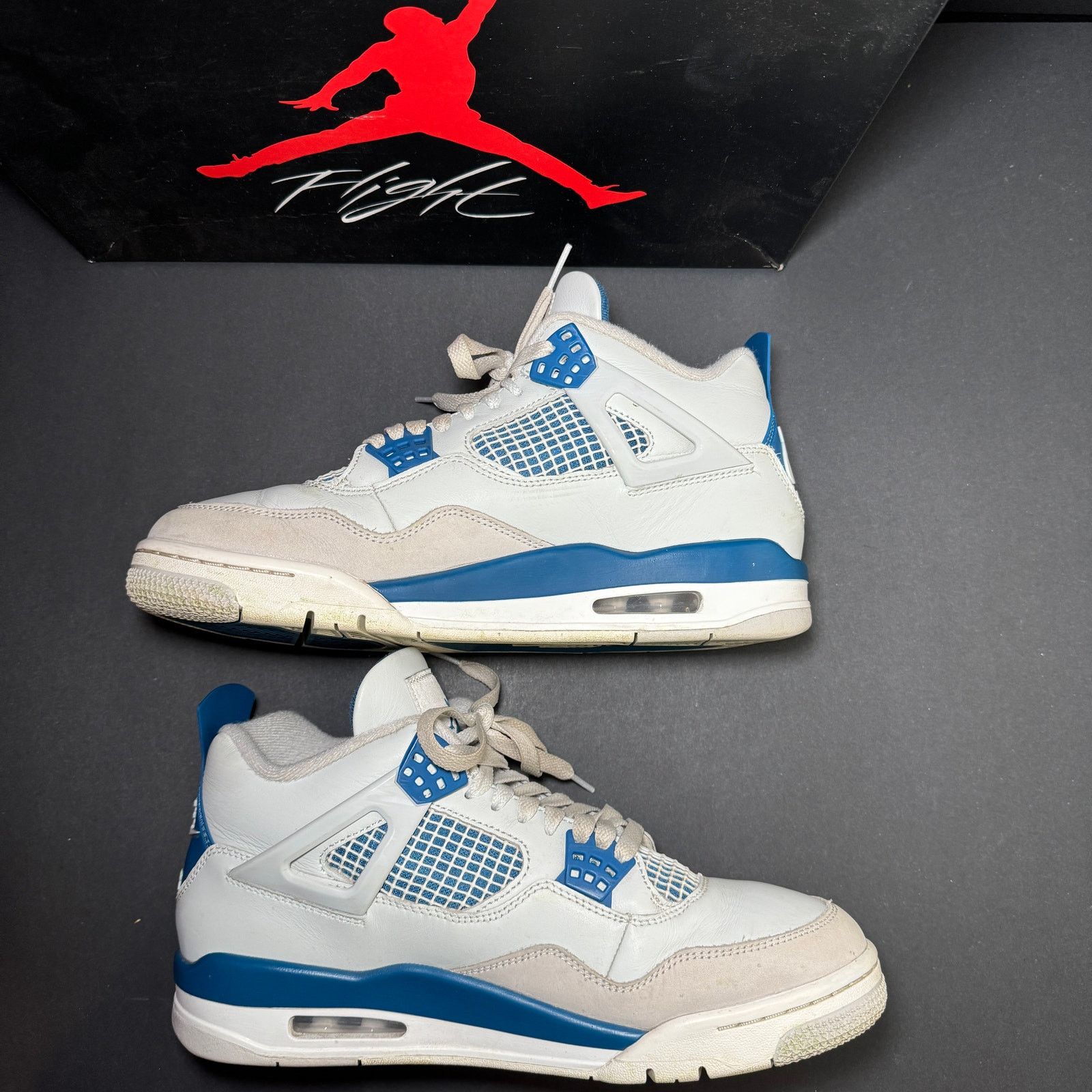 Jordan Brand × Nike Size 9.5 - Air Jordan 4 Retro Military Blue 2024 Men's Shoes Size US 9.5 / EU 42-43 - 3 Thumbnail