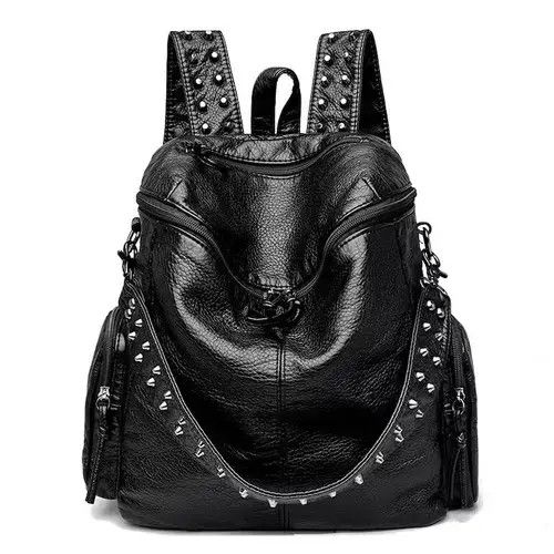 Japanese Brand Soft Leather Daypack Backpack Size ONE SIZE - 3 Thumbnail