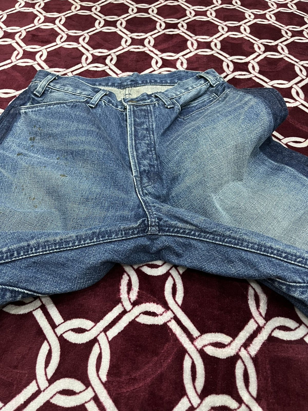 Japanese Brand Bru Na Boinne Redline Selvedge Stain Denim Size US 28 / EU 44 - 16 Thumbnail