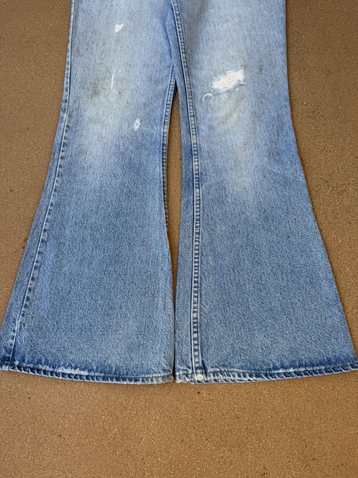 Levi's Vtg 80’s Levi’s 684 Orange Tab Bellbottom Flare Jeans 31x31 Size US 31 - 3 Thumbnail