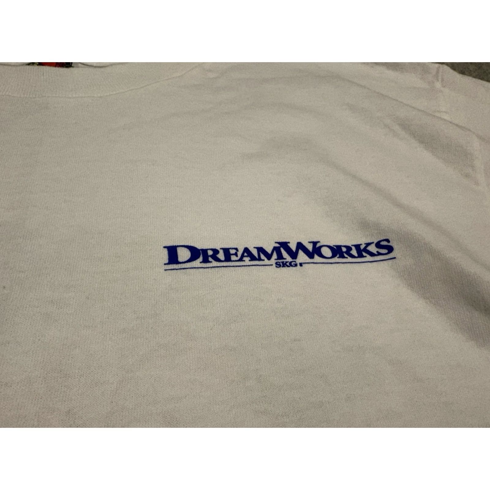 Fruit Of The Loom VINTAGE DreamWorks Shrek 2001 Academy Award Winner Movie Promo Tee T-Shirt Large Mens White Cotton Short Sleeve Crew Neck Graphic Print L Size US L / EU 52-54 / 3 - 4 Thumbnail