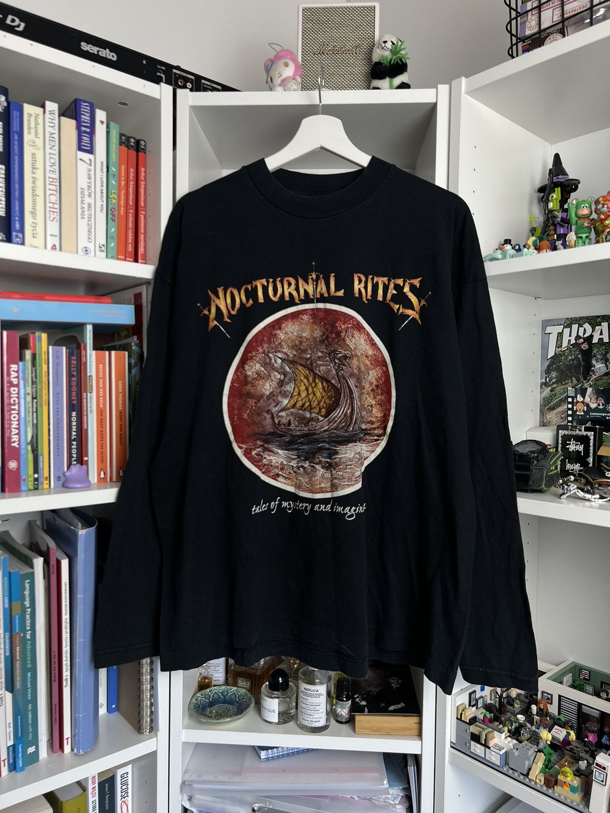 Vintage 90s Nocturnal Rites printed longsleeve t-shirt band