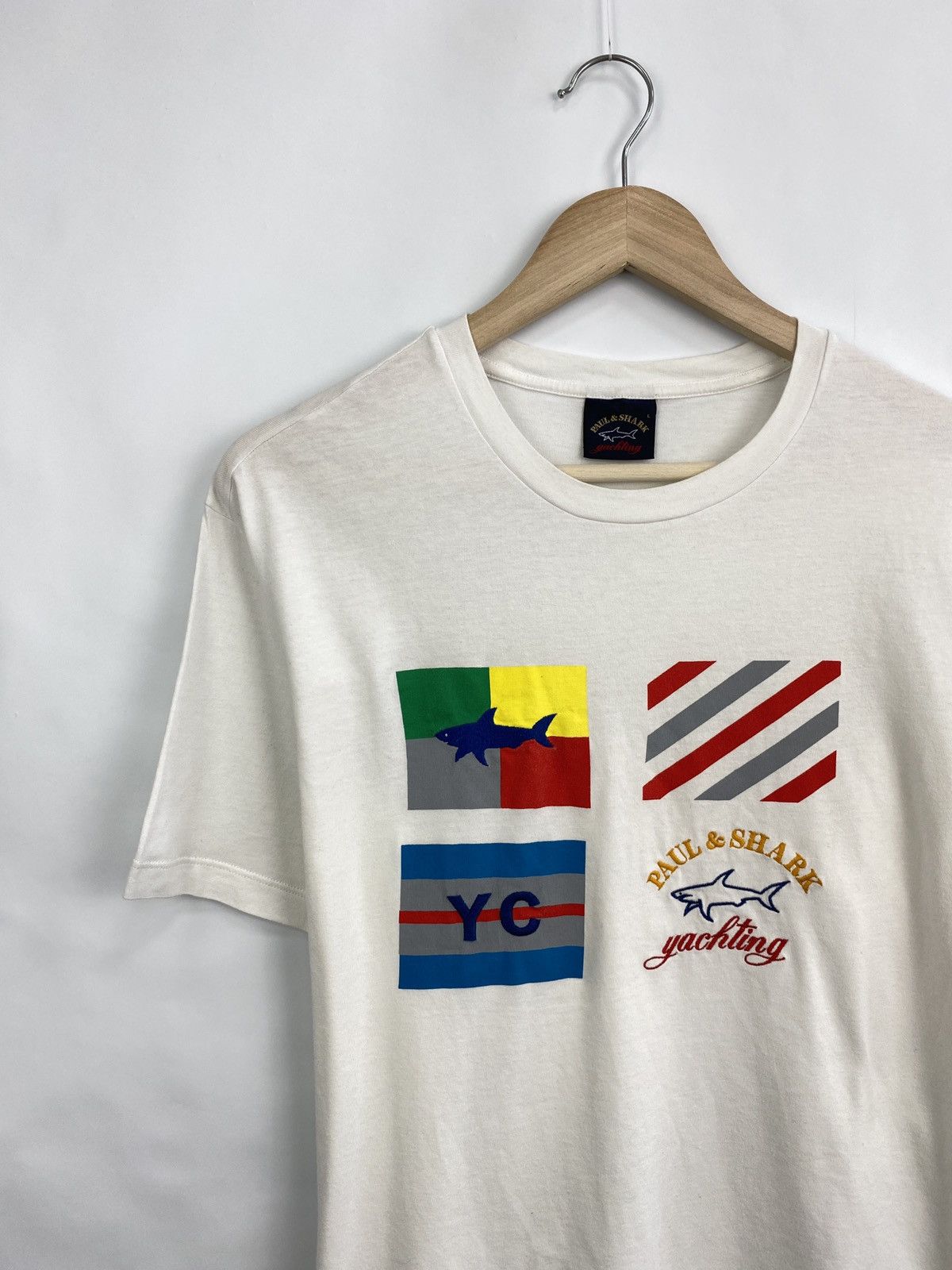 Paul & Shark 🇮🇹 Paul & Shark Yachting Big Logo T-Shirt Rare Retro Hype Y2K Size US L / EU 52-54 / 3 - 2 Thumbnail