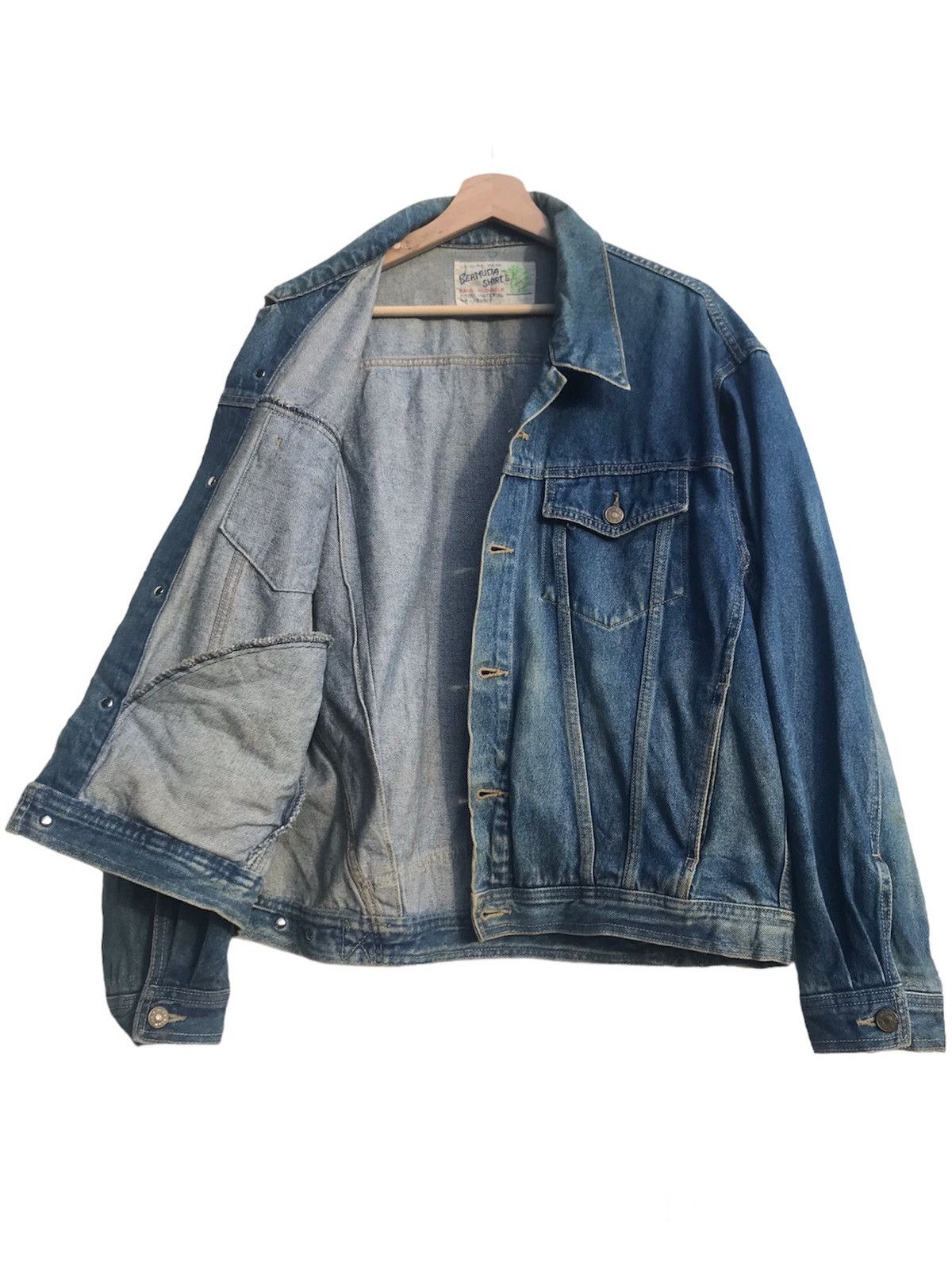 Vintage Vintage Bermuda Denim Jacket Size US L / EU 52-54 / 3 - 3 Thumbnail