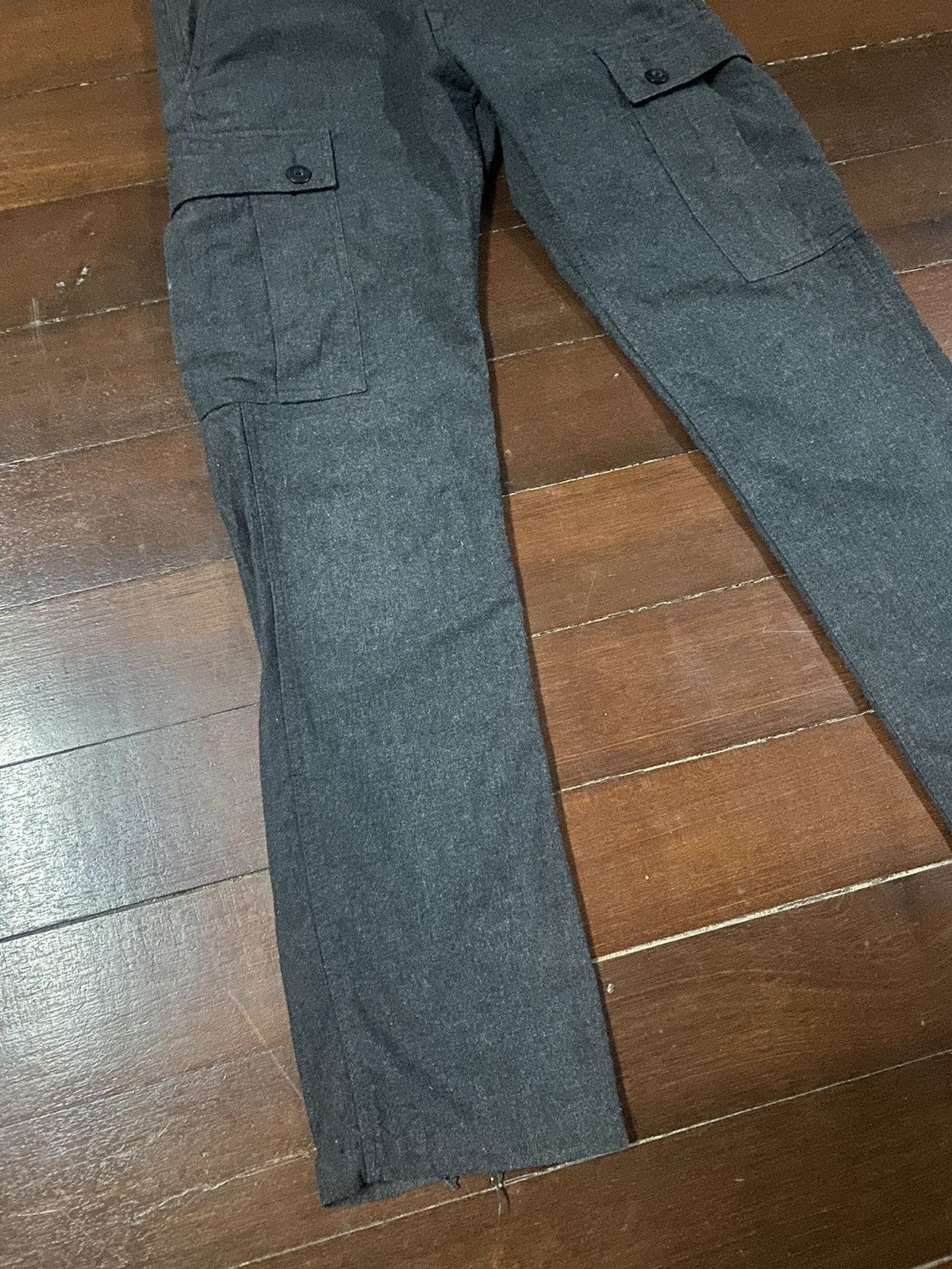Japanese Brand FIRE 🔥 BACK NUMBER CARGO PANTS WOOL Size US 34 / EU 50 - 7 Thumbnail