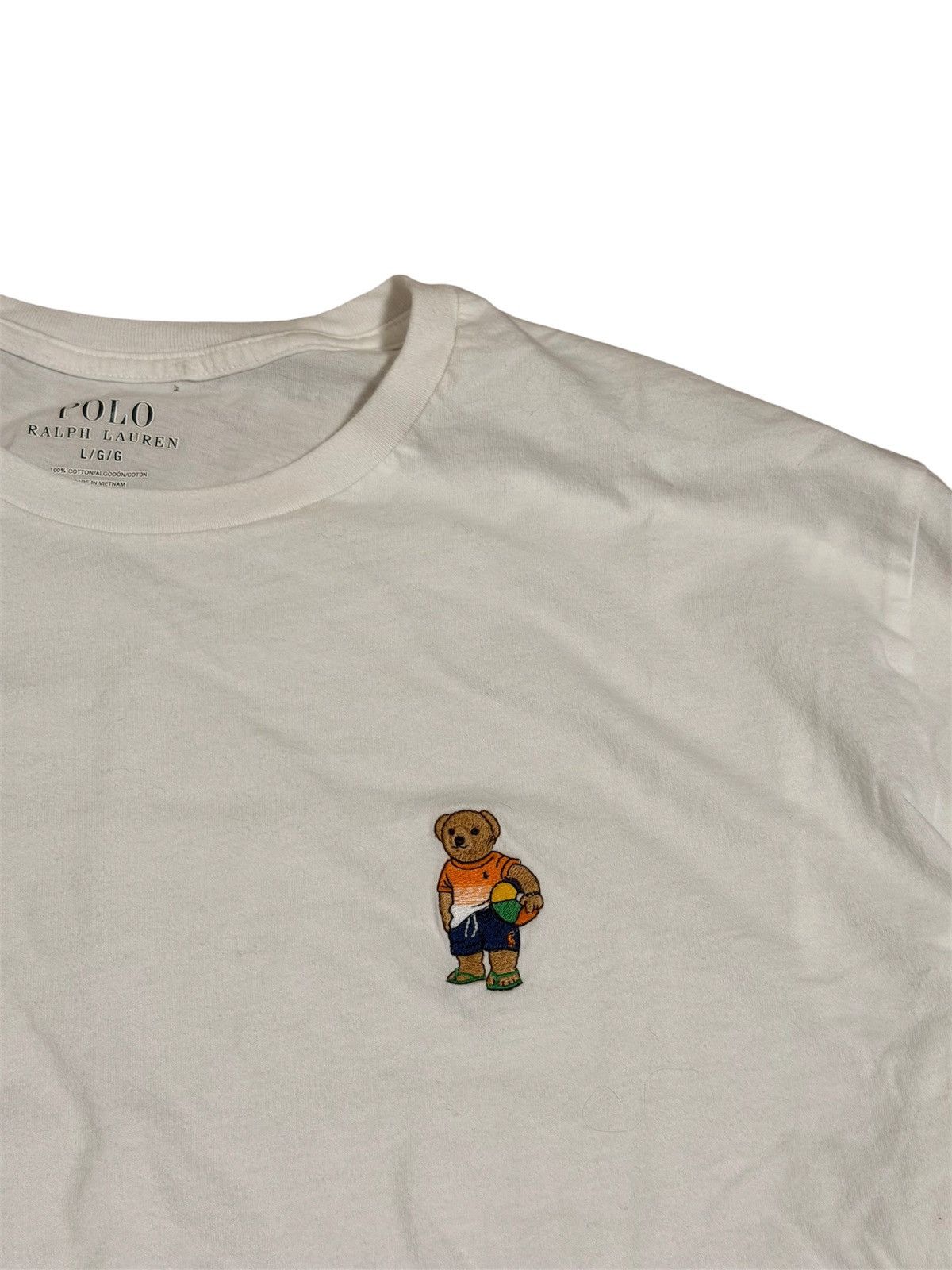 Polo Ralph Lauren 🔥Polo Ralph Lauren Beach Bear Logo Long Sleeve/Polo Bear Tee Size US L / EU 52-54 / 3 - 5 Thumbnail