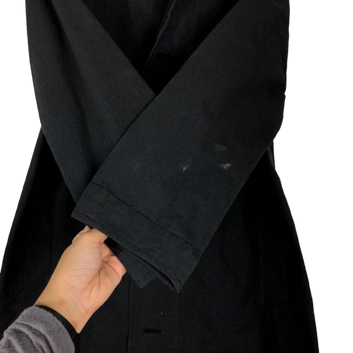 Issey Miyake 🔥Rich Black Long Fly Coats Jacket The Hinoki Japan Size US M / EU 48-50 / 2 - 16 Thumbnail