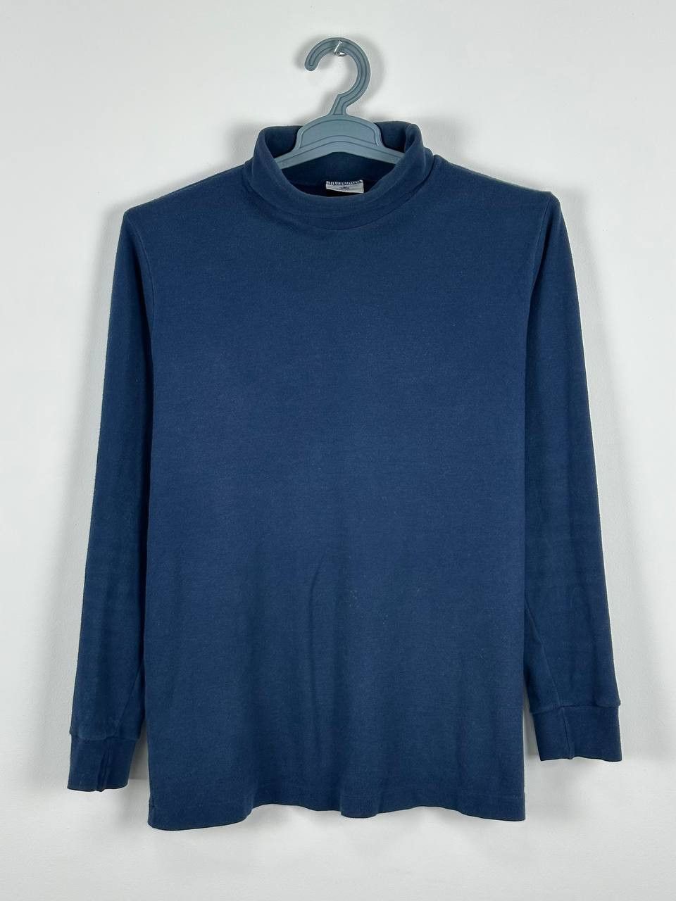 Sunspel × Vintage Vintage Sunspel Blue Cotton Turtleneck Size L Size US L / EU 52-54 / 3 - 1 Thumbnail
