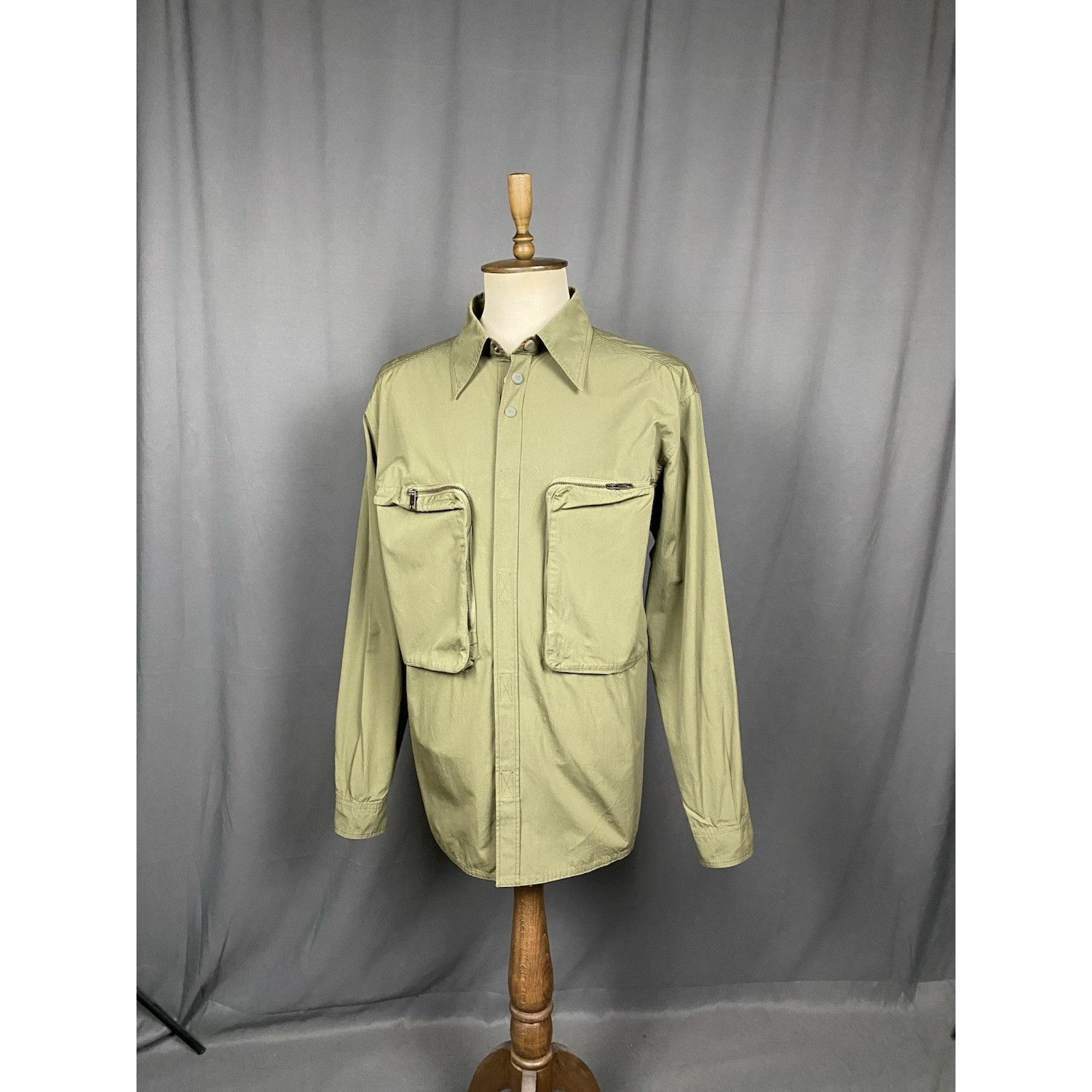 Dolce & Gabbana MINT! Dolce&Gabbana Green Khaki Multipocket Army Military Sh Size US L / EU 52-54 / 3 - 3 Thumbnail