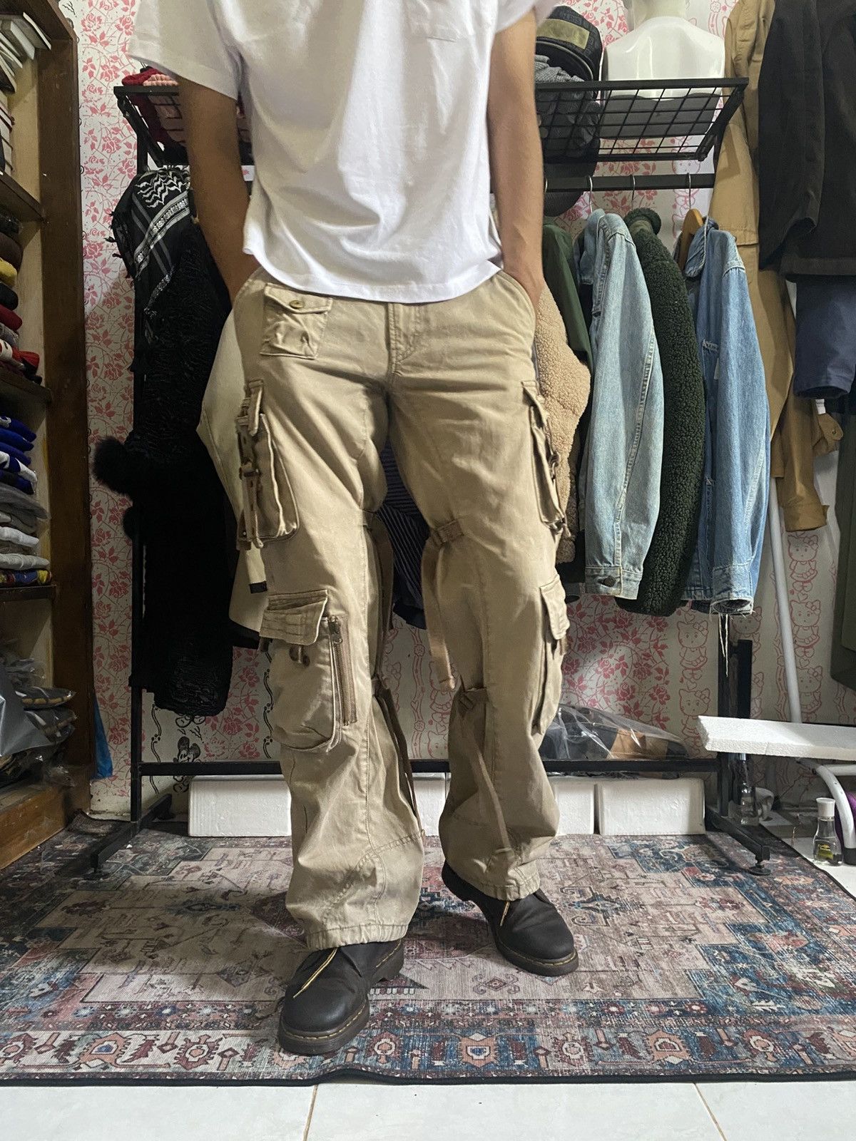 If Six Was Nine PPFM Bondage Cargo Pants Size US 30 / EU 46 - 1 Thumbnail